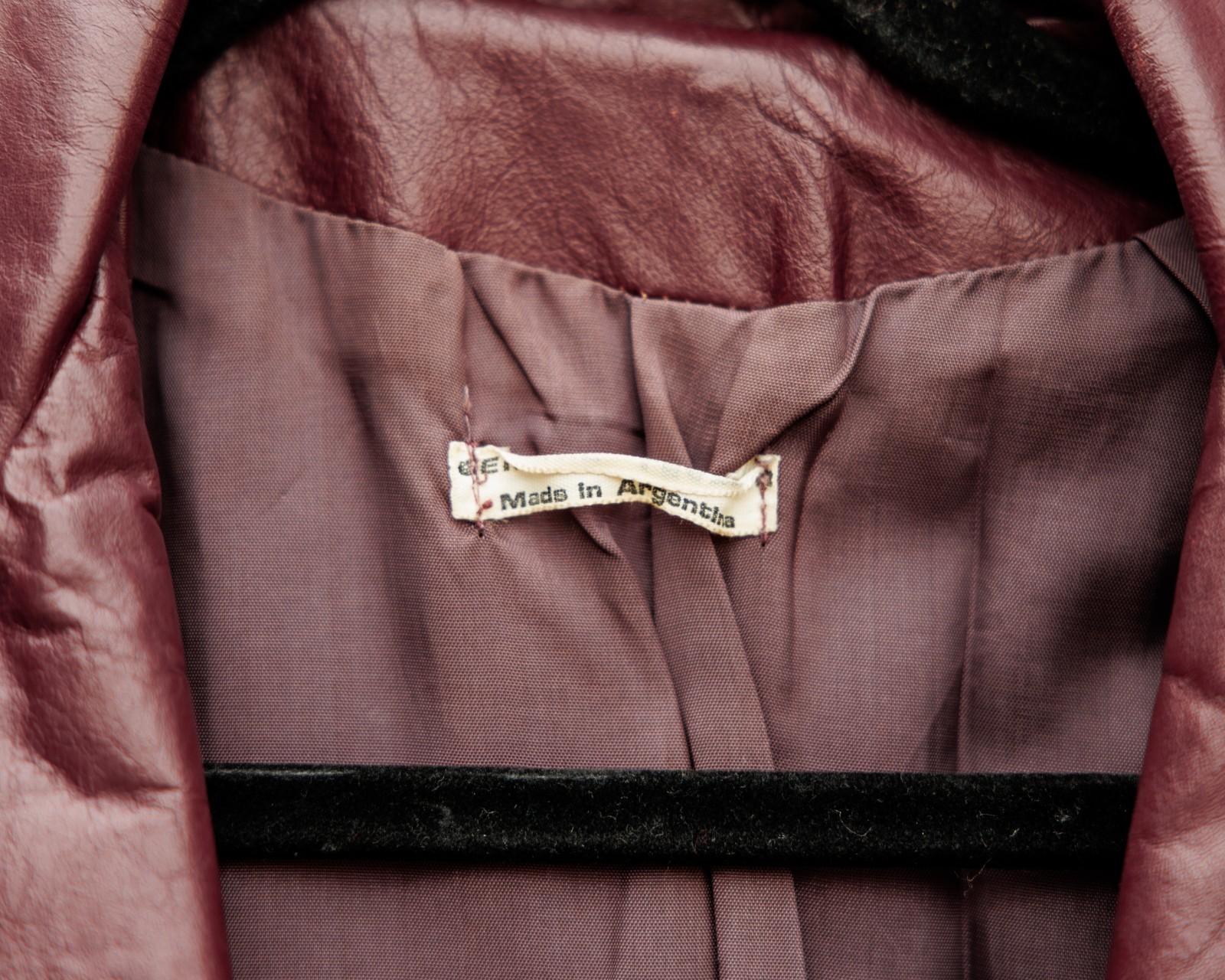 Vintage 70s Red Rust Brown Leather Blazer Jacket Coat – 80s 90s