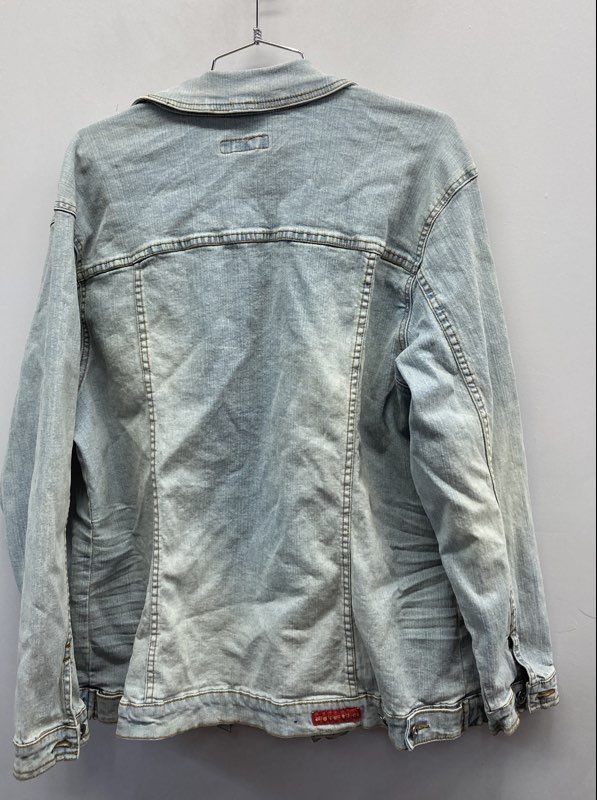 Americana Blues Women’s Light Wash Denim Trucker Jacket Vintage Y2K Sz 2X