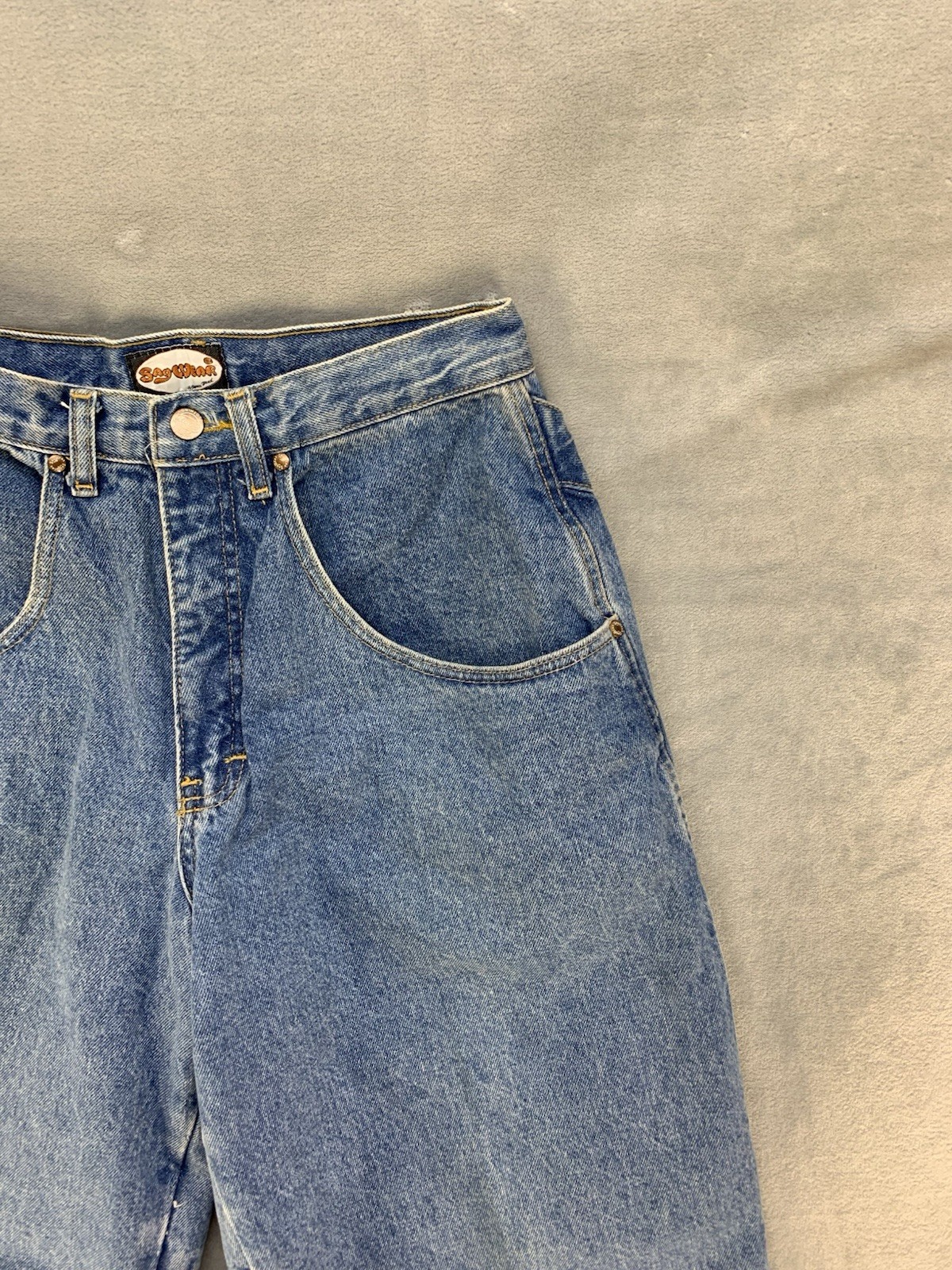SAGWEAR By James Head Women’s Vintage Wide Leg Raw Hem Jeans Size 29 Jnco style