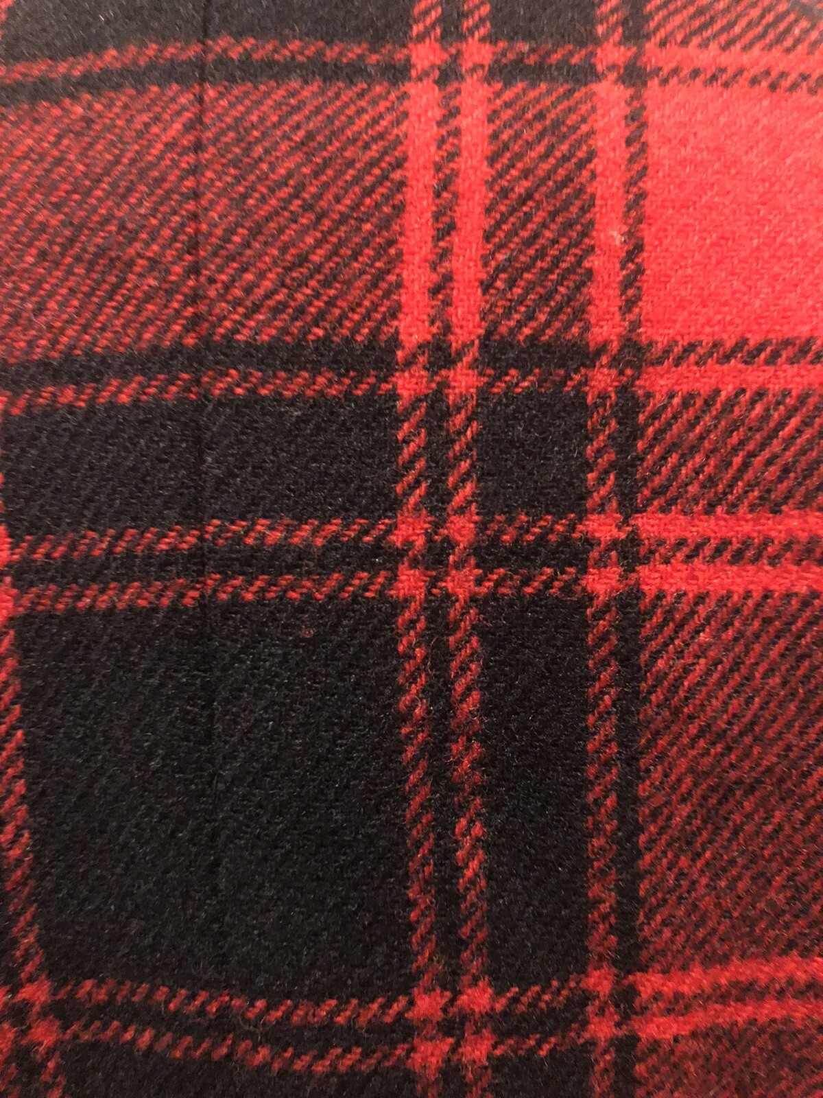 VINTAGE PENDLETON SKIRT SUIT 100% WOOL RED BLACK PLAID SKIRT 6 JACKET 8