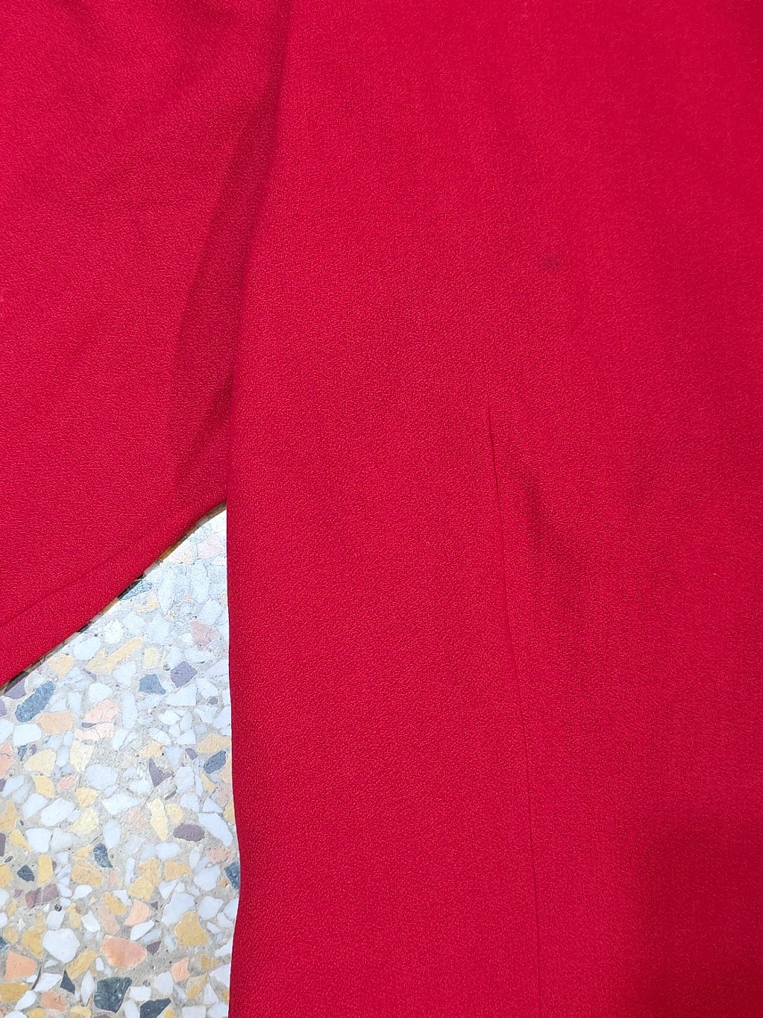 Vintage Morton Myles For The Warrens Size 14 RED Dress BOW Spot On Front!