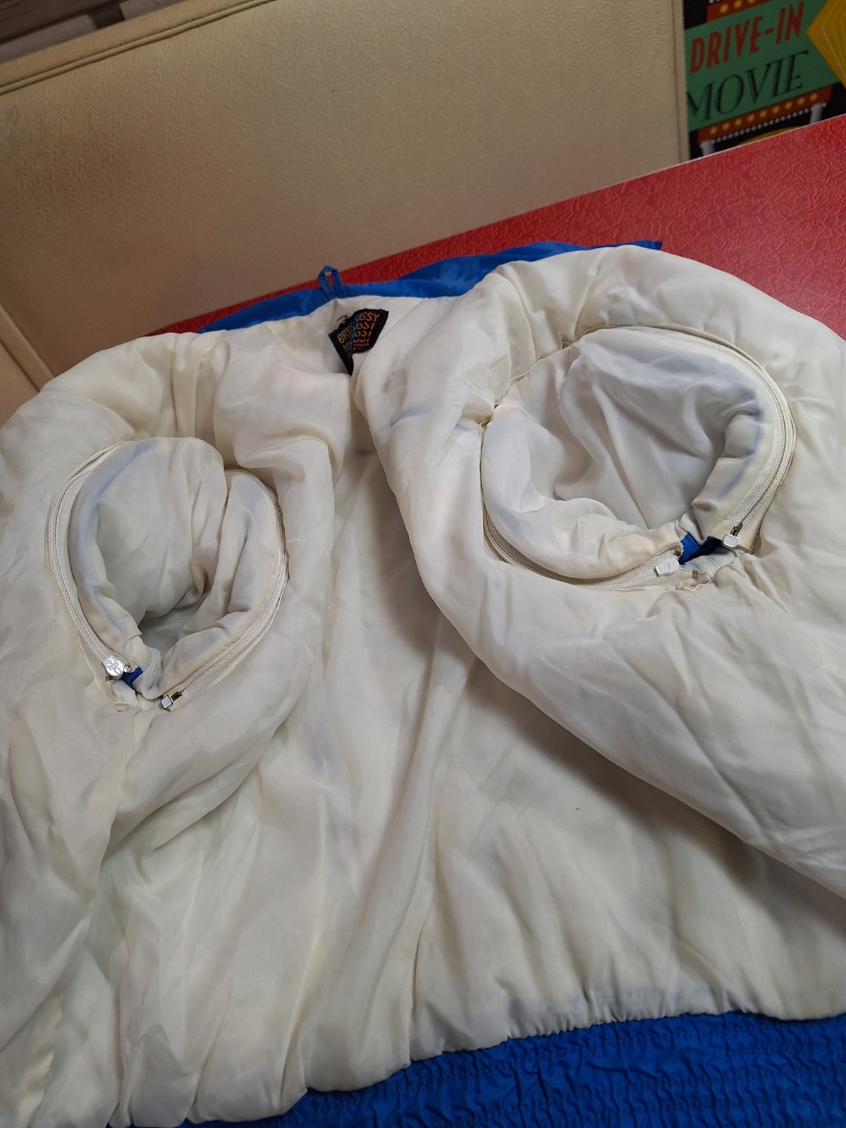 True VTG Mid-century 1970s 80s Brite N Sassy Puffer Ski Jacket Vest Snow Bunny L