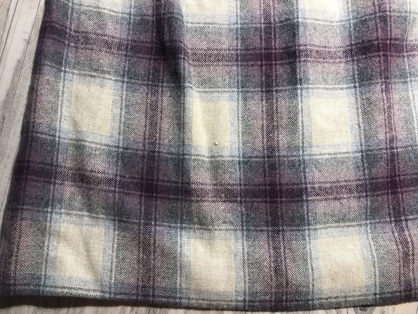 🔥Vintage 70’s College Town Purple Plaid Skirt Prep Retro School Girl S M 4346🔥