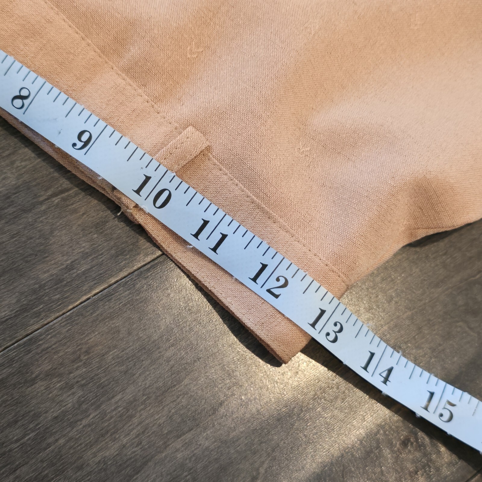 Vintage 60s 70s China Skirt Tan Khaki Chinese 27 Silk blend School XS Severance