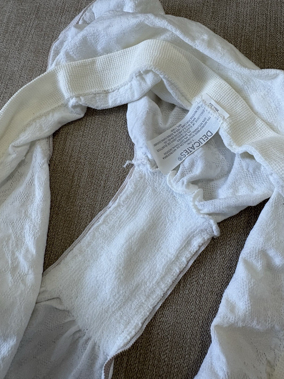 Vintage Delicates Nylon Microfiber Panties White Stretchy New With Tags Lg