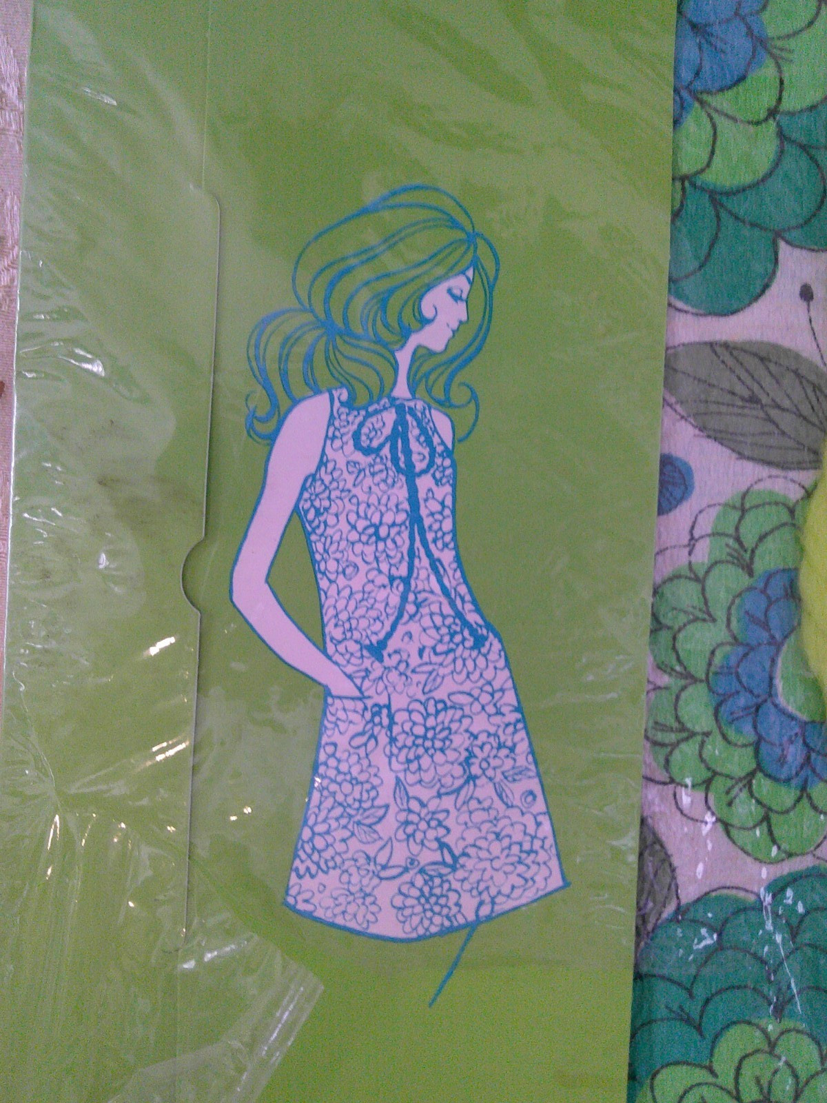 NOS Vtg 60’s MOD Pop Art Flower Power A-Line PAPER DRESS Hallmark L Mint in BOX