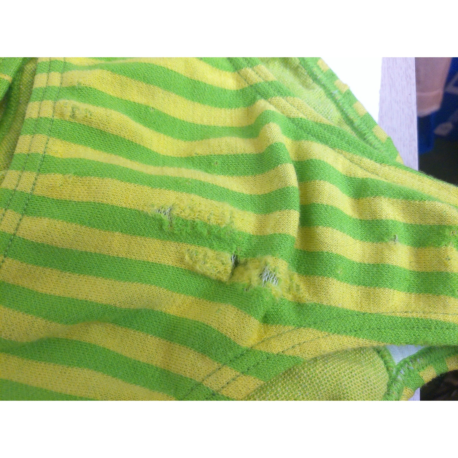 Vtg 1960s Rudi Gernreich Harmon Knitwear Cut Out Swimsuit Green Striped Size 14