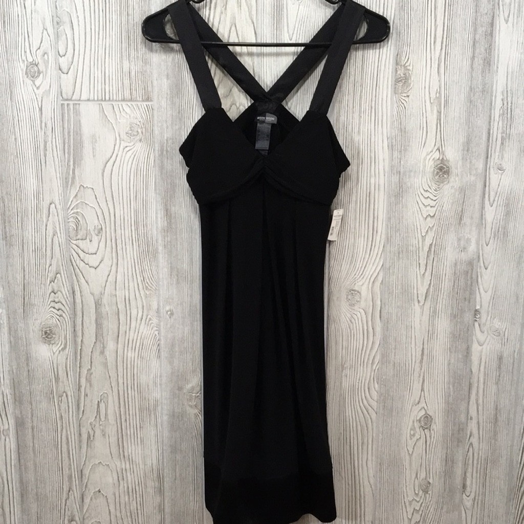 Vintage Y2K Michelle BohBot Bisou Bisou Little Black Dress Size 6