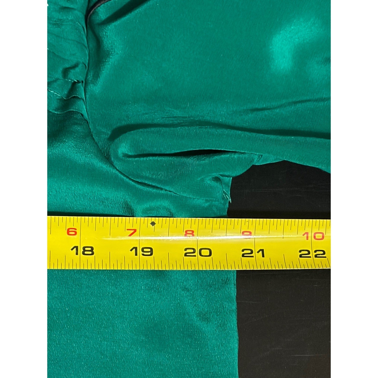 I.B. Diffusion 80s Emerald Green Silk Embellished Abstract Peacock VTG Top Sz 10