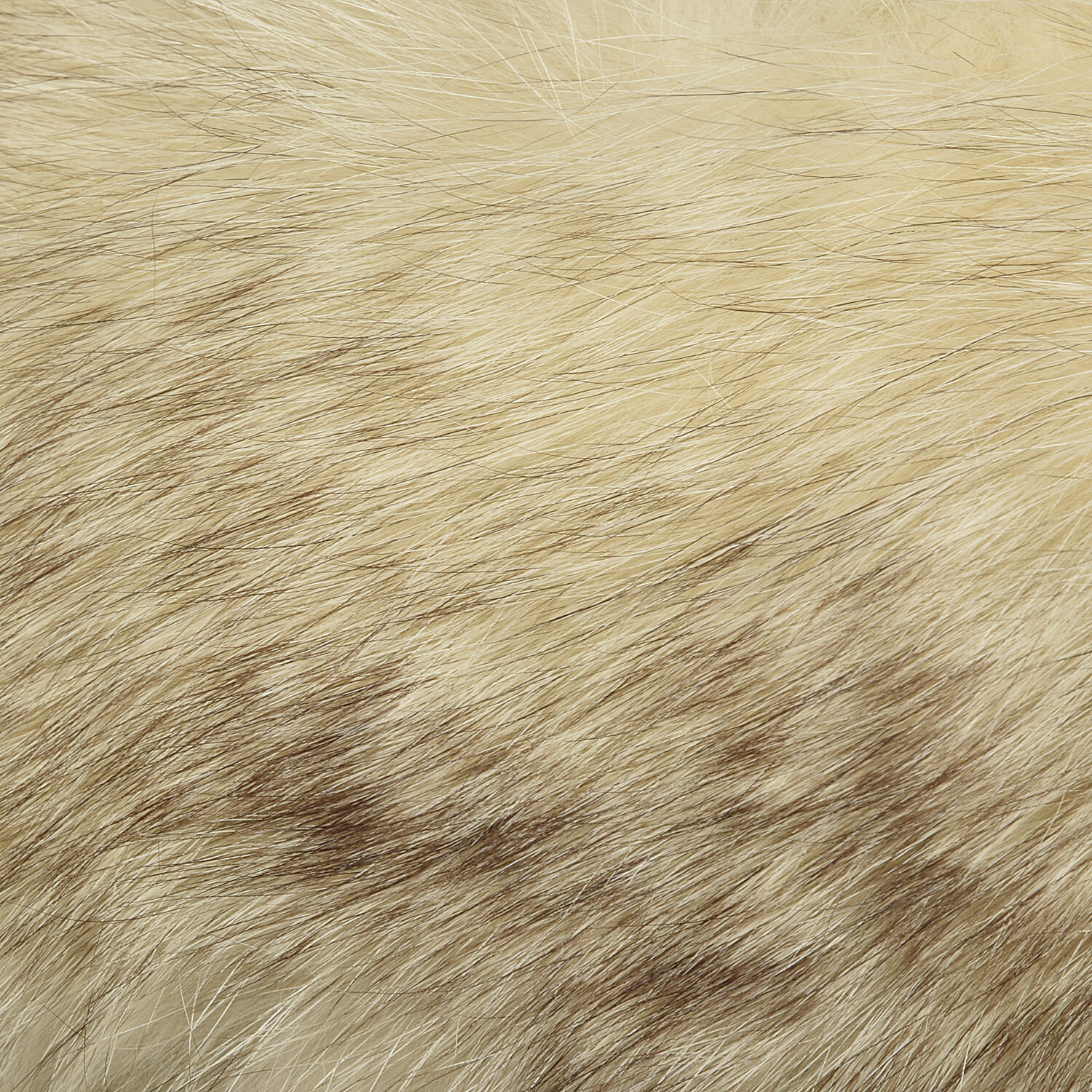 L 1960s Tan Coat Faux Fur Fox Fur Collar Boxy Bracelet Sleeves Winter Jacket