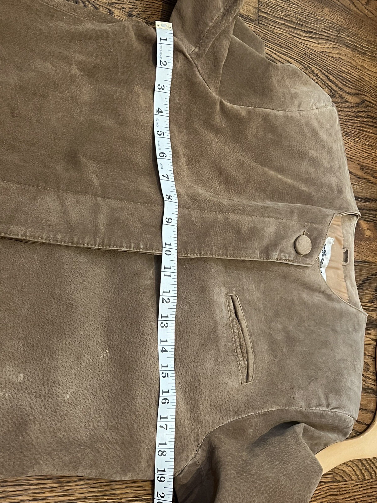 Suede Trench Coat Russet Brown Split End Ltd 70’s Medium Full Zip US Vintage