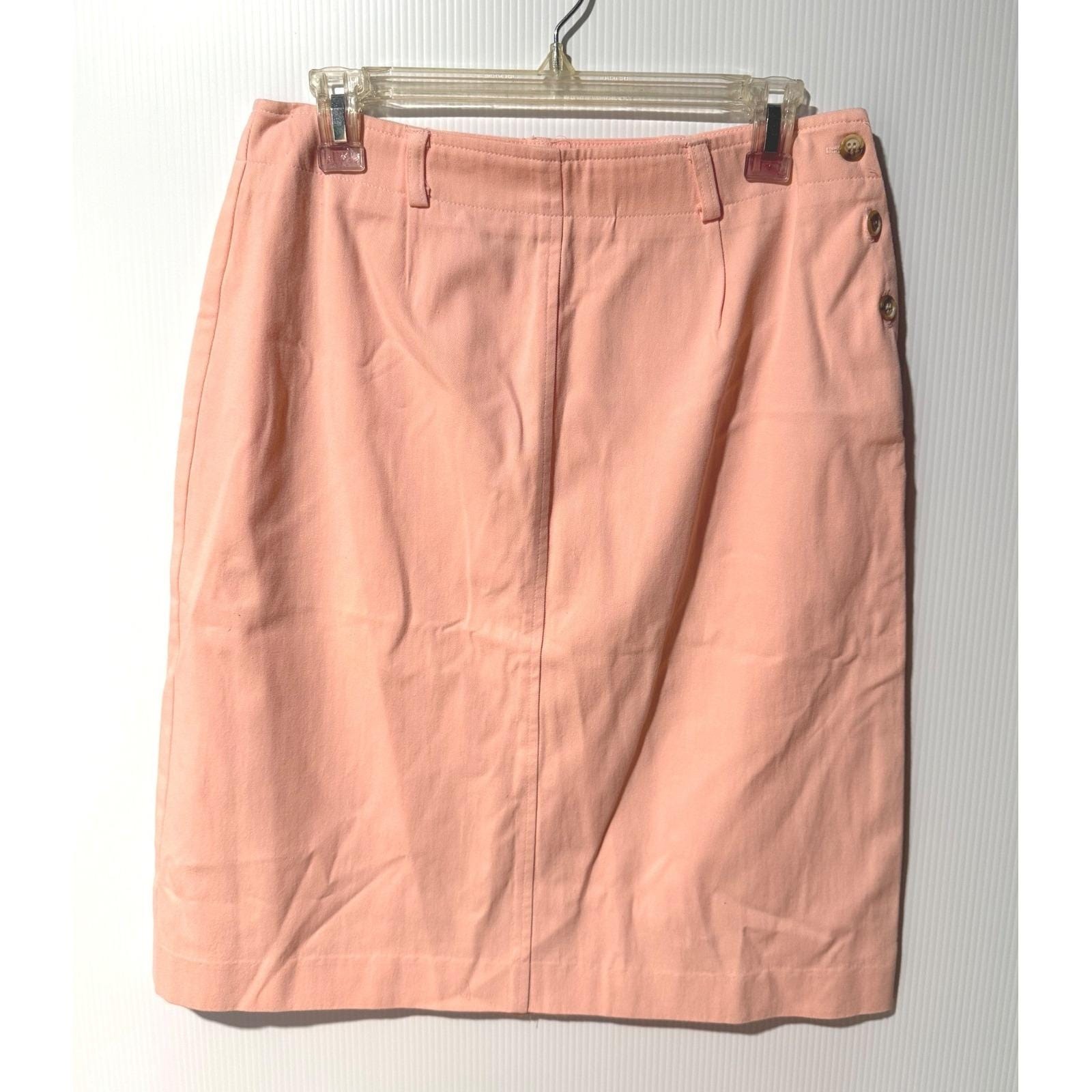 Vintage Prestige Boston Peach Pencil Skirt 14 Old Money Coastal Grandmother USA