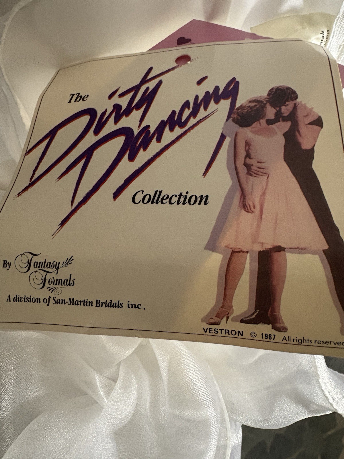 NOS DIRTY DANCING White Wedding Dress Fantasy Formals Sz 8 *read