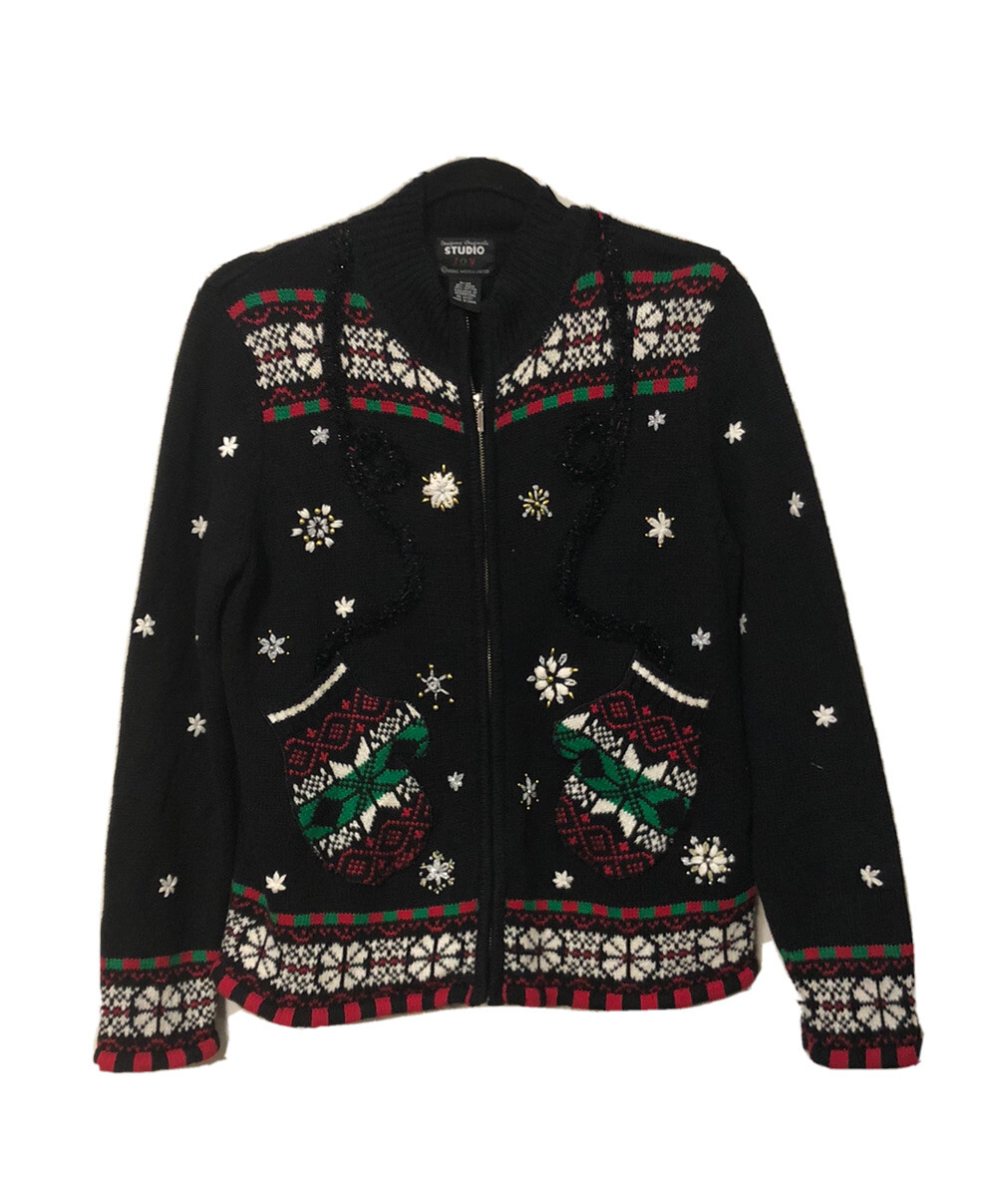Designer Original Studios Segue America Christmas Long Sleeve Sweater P/M