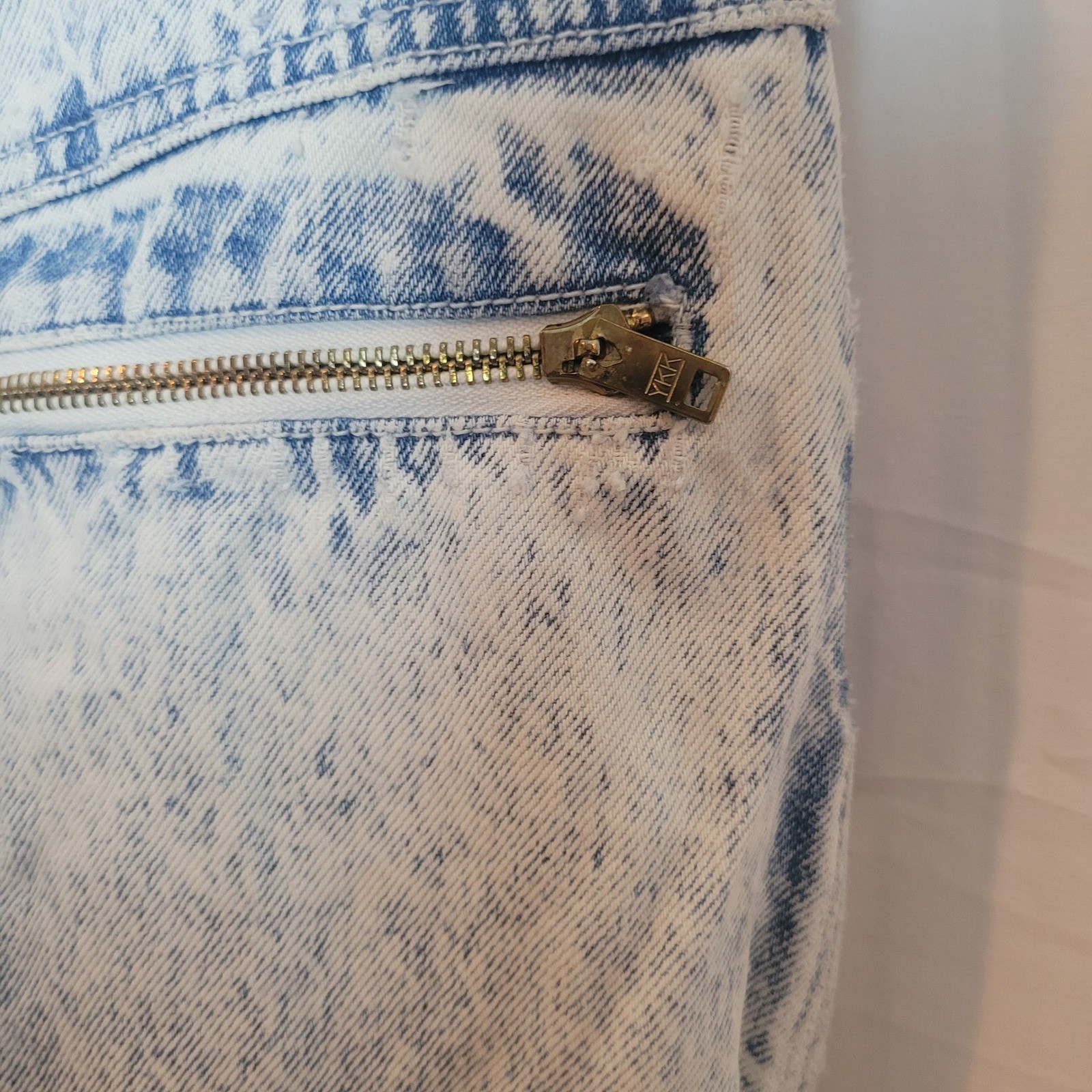 Filippo-Totti Vintage Women Acid Wash High Waist Tapered Jeans Blue 29″ Waist