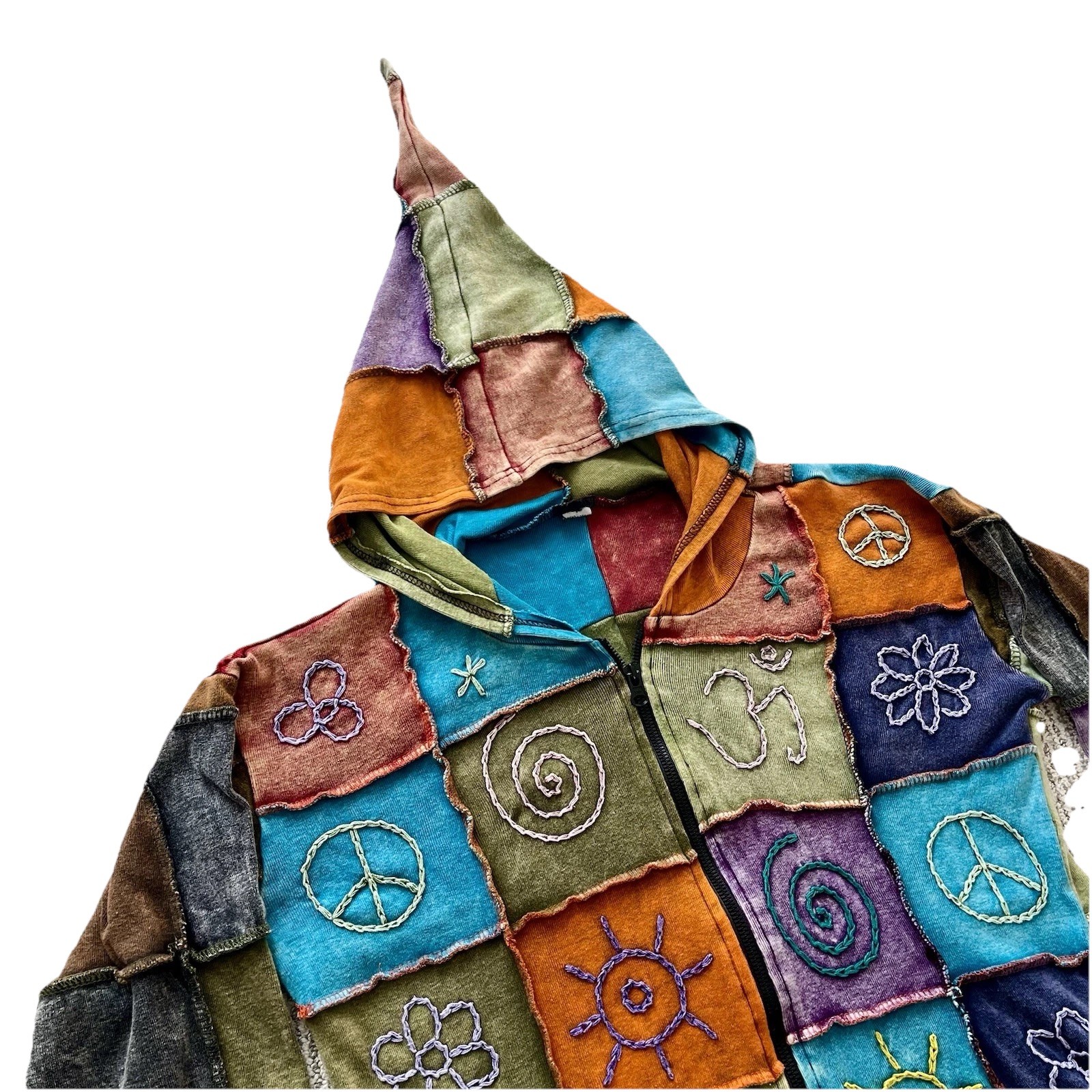 Rising International Jacket Boho Festival Women Quilted patchwork Hippie Large
