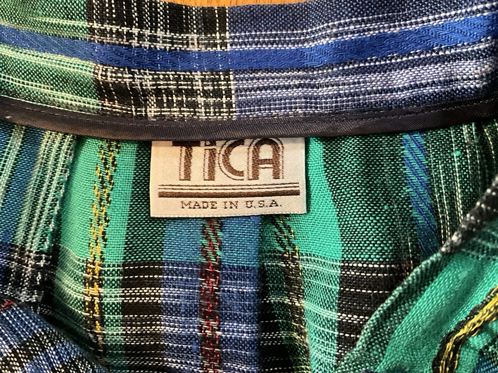 VTG Tica Women’s Pleated Skirt Plaid Size 14 Made in USA Union Tag Preppy