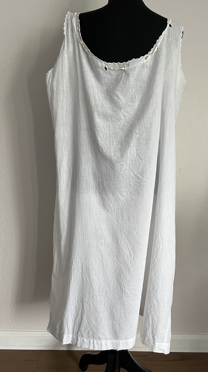 Vintage Antique Lot Of 3 Half Slips (2) & Full Slip (1) – White Cotton & Lace