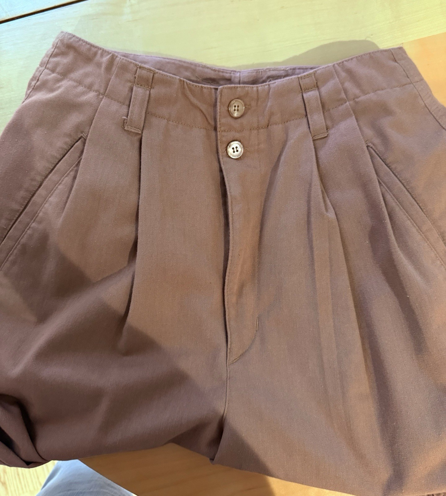 VINTAGE OUTBACK RED Women’s PLEATED Milky Brown Pants Size 8