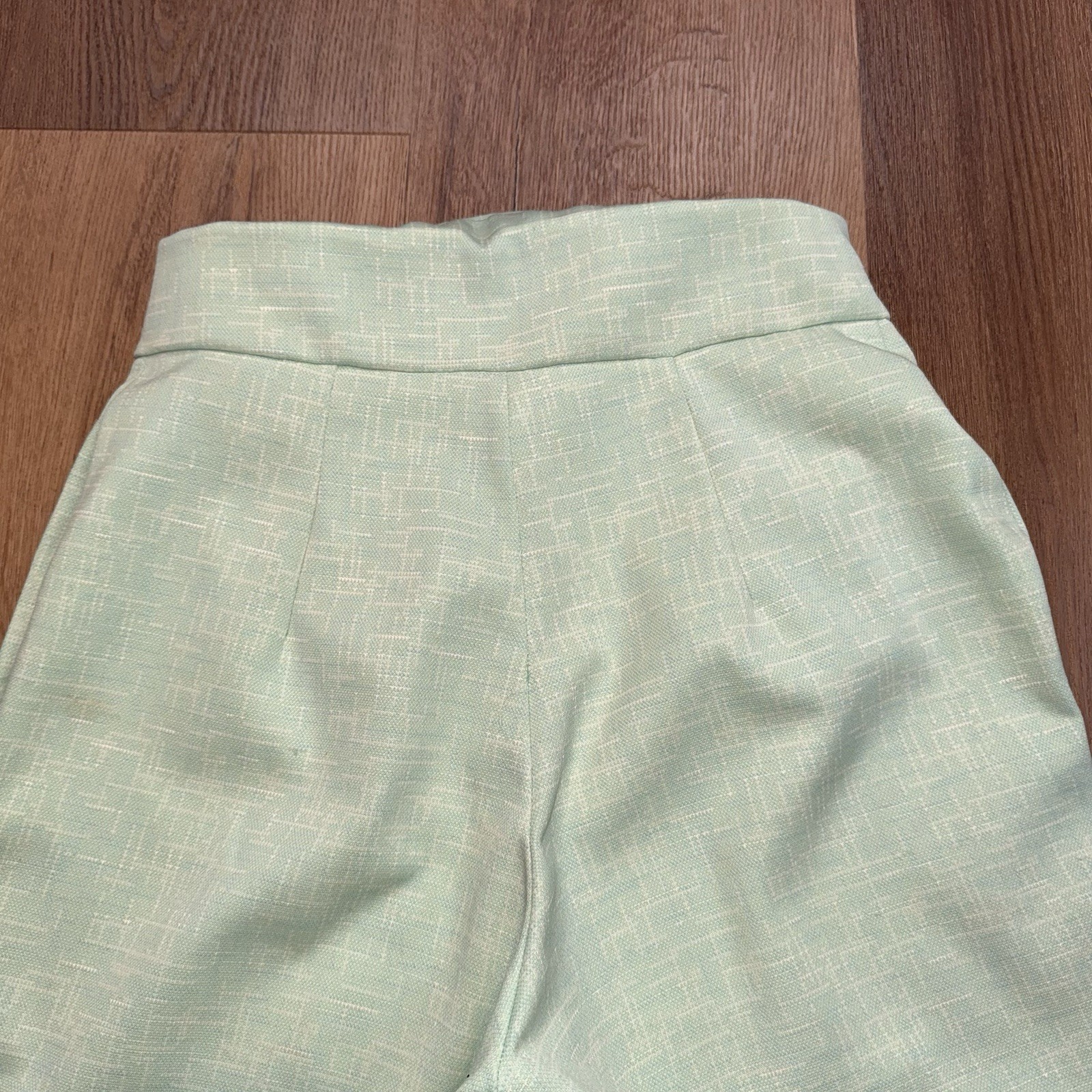 Vintage 60s 70s Bell Bottom Pants Womens 28 27 Wide Leg Gaucho Polyester Disco
