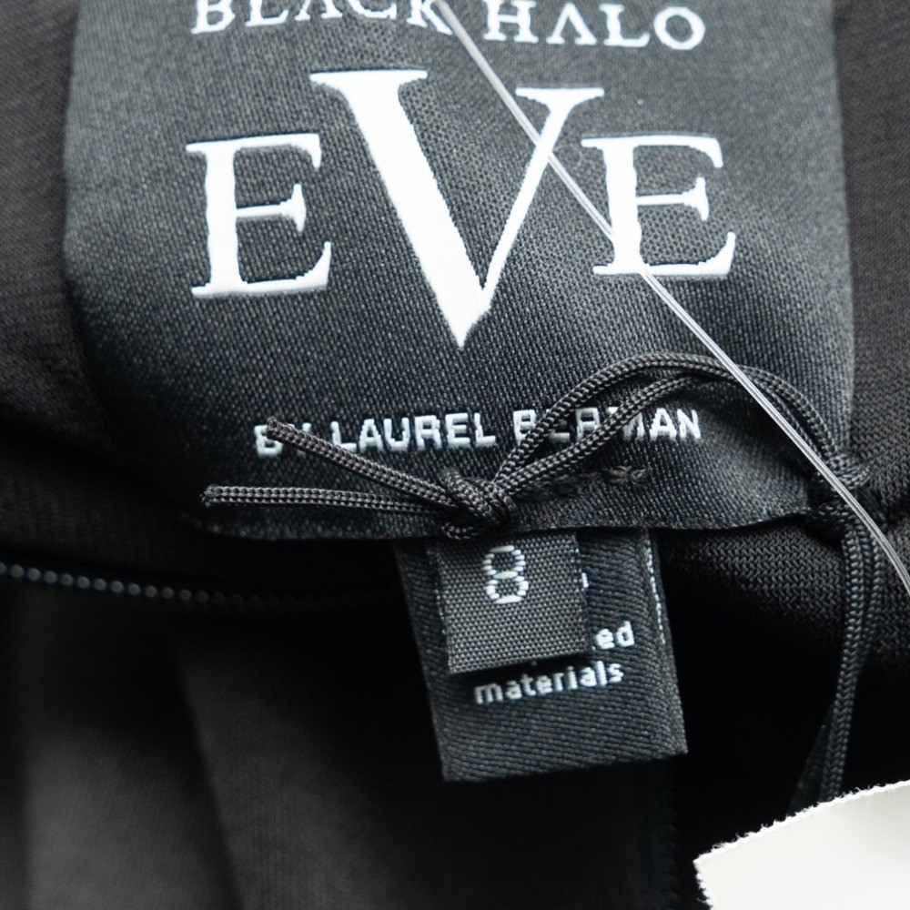 Black Halo. Fiori Black Stretch Gown.