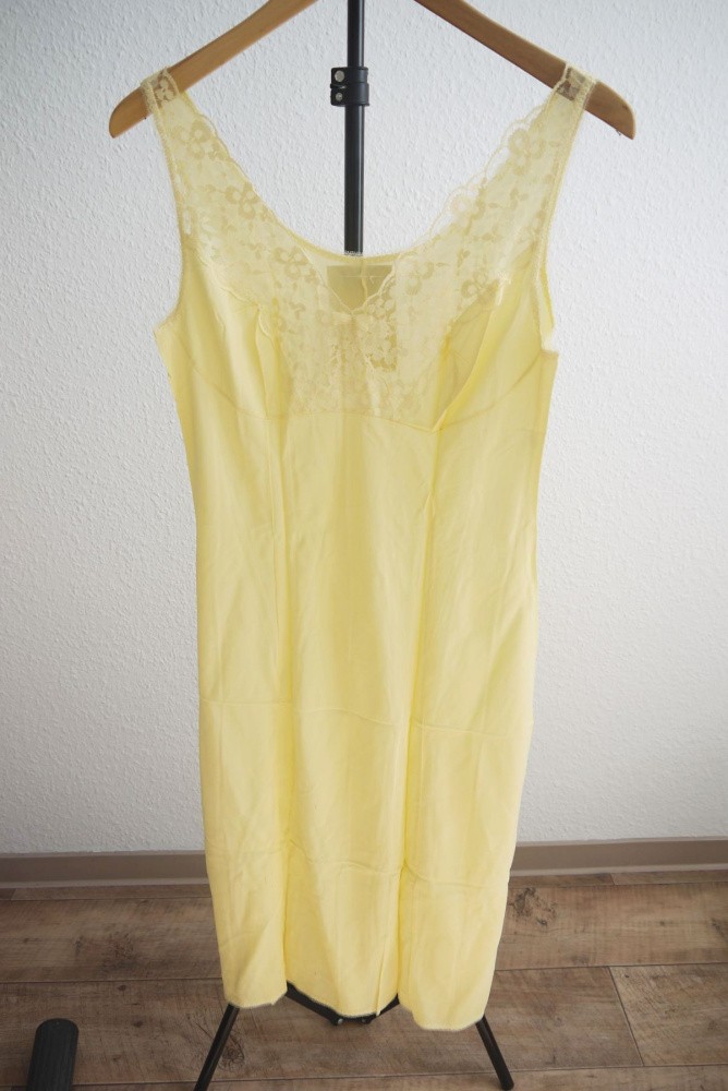 Negligee GDR women VEB knitted fashion vintage nightgown underskirt underskirt