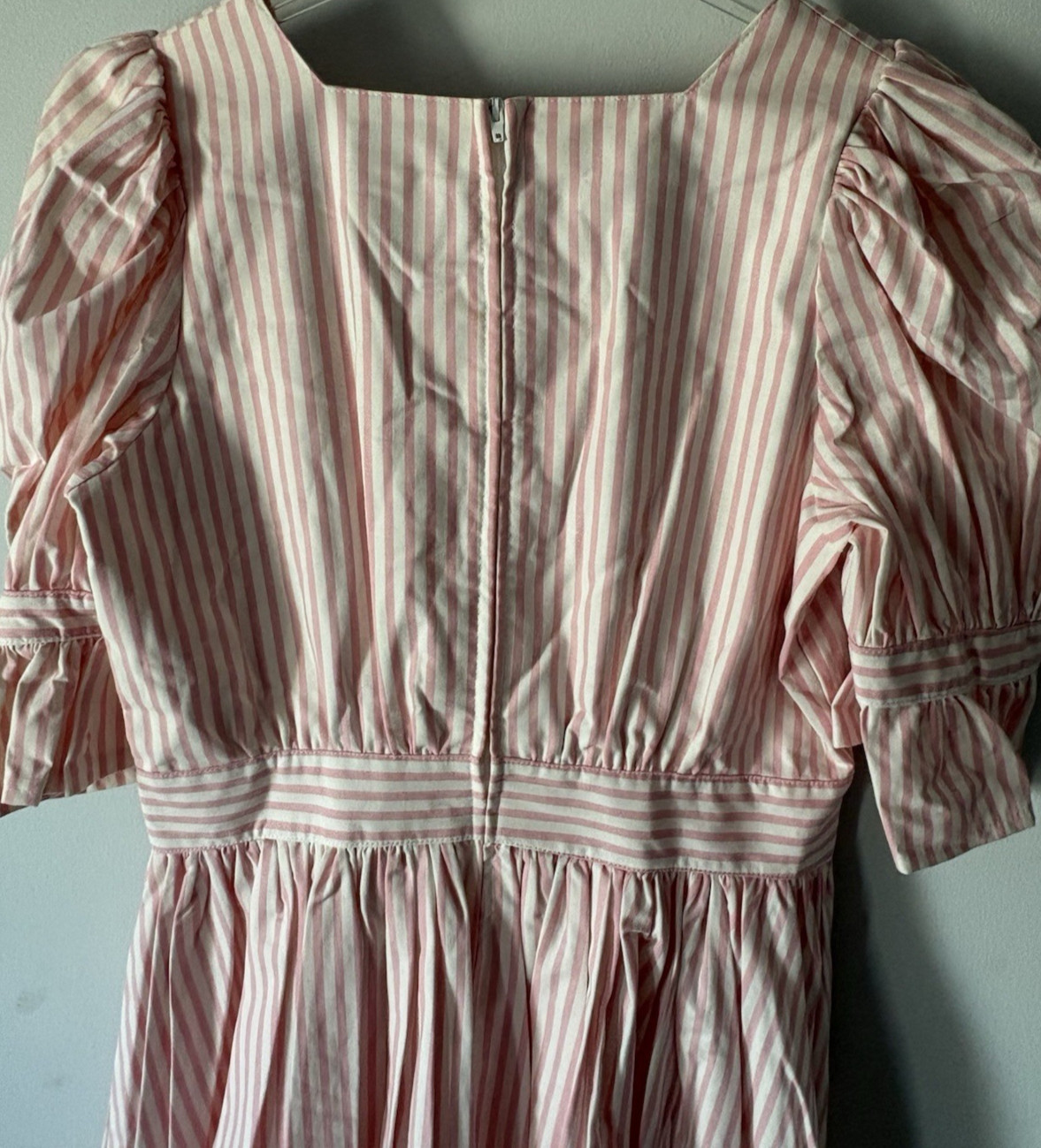 PUFF SLEEVE 80S/90S VINTAGE DEADSTOCK LAURA ASHLEY PUFF SLEEVE SQUARE NECK DRESS