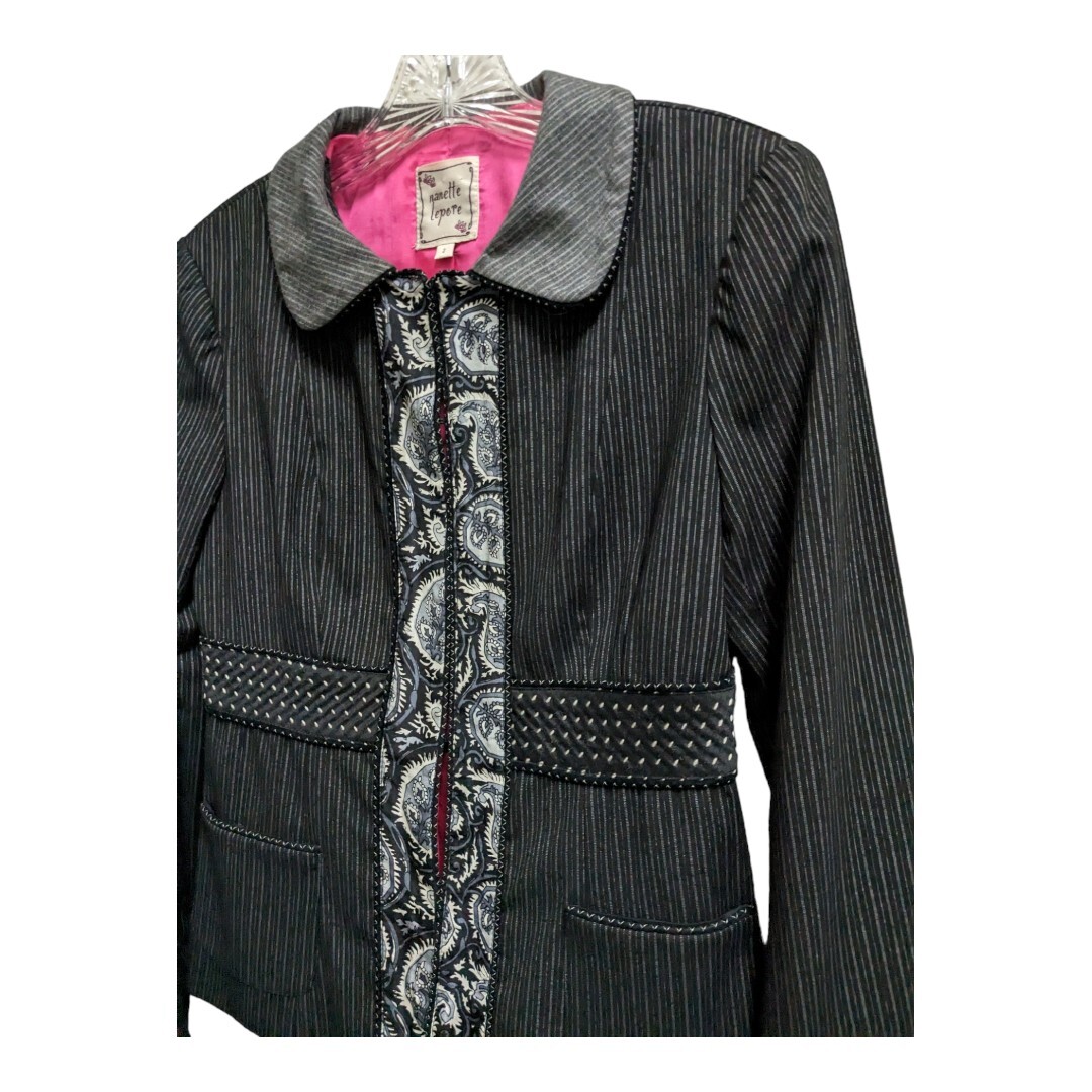 Vintage Nanette Lepore Black Blazer Jacket Size 2