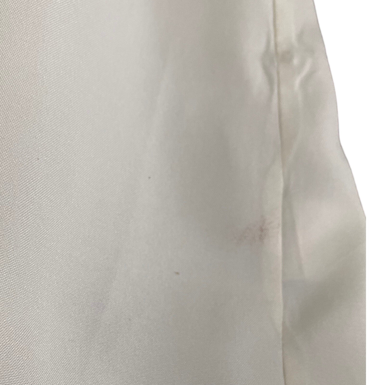 VTG Rhoda Lee 50s 60s White Ivory Blouse Sz 16 High Neck Short Sleeve Button Up