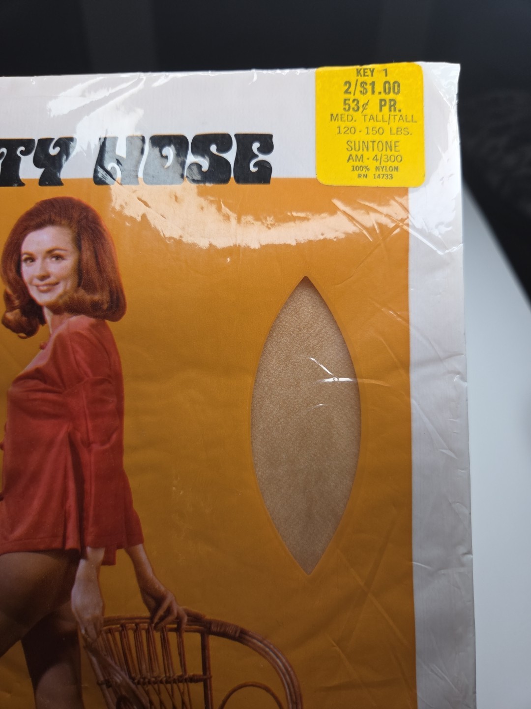 Kmart Pantyhose: 2 Seamless & 1 Panti-all Med Tall/Tall Vintage 1960s