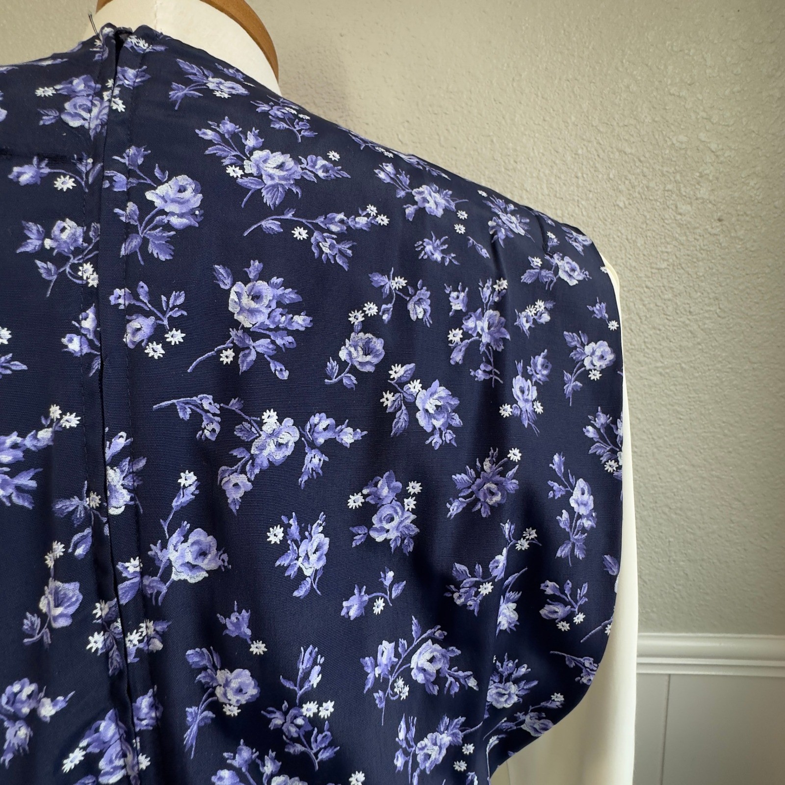 Vtg SL Fashions Womens 8 Feminine Dress Cottagecore Garden Academia Prairie 80s