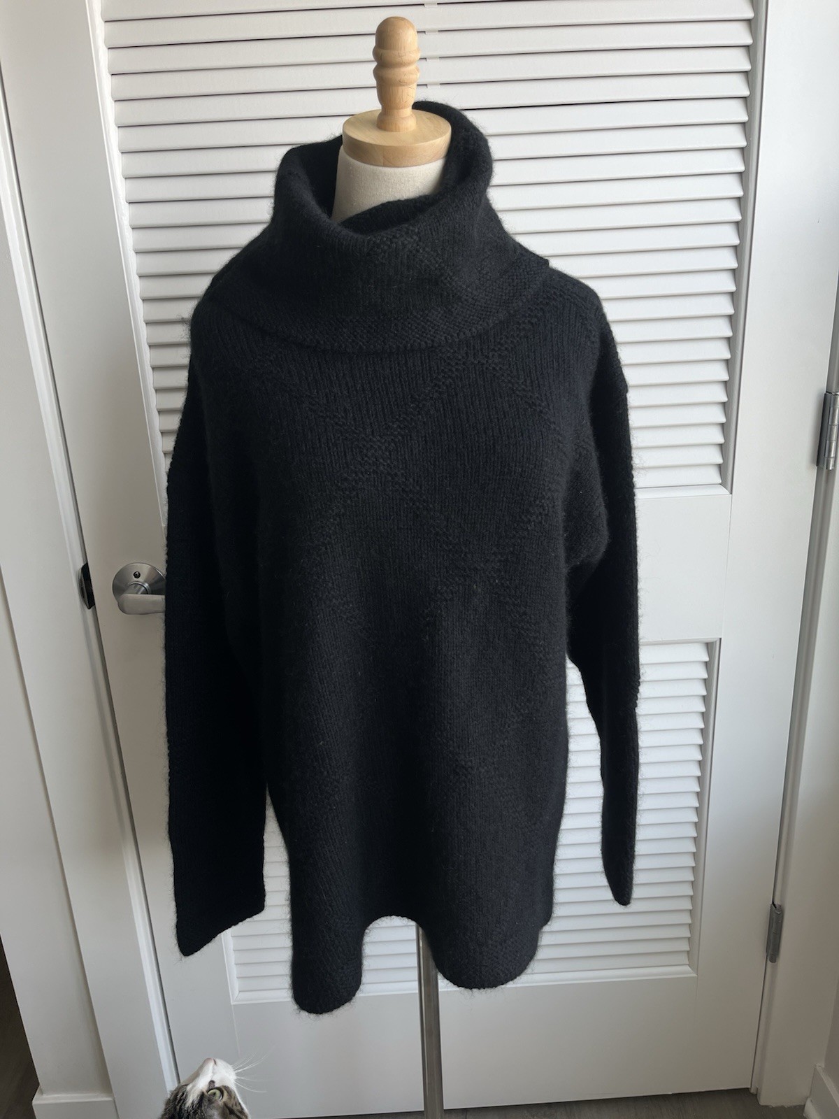 VTG Andre Maurice Italy Wool Mohair Angora Sweater Womens Sz M Classic Old Money
