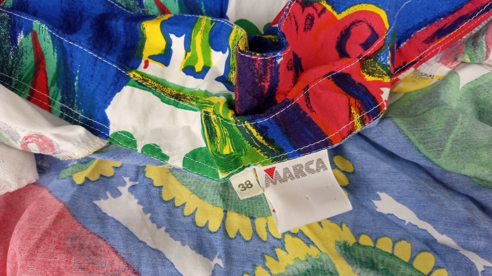 Y2K 90’s Marca ( Italy ) abstract bright colors European Women’s Shirt medium