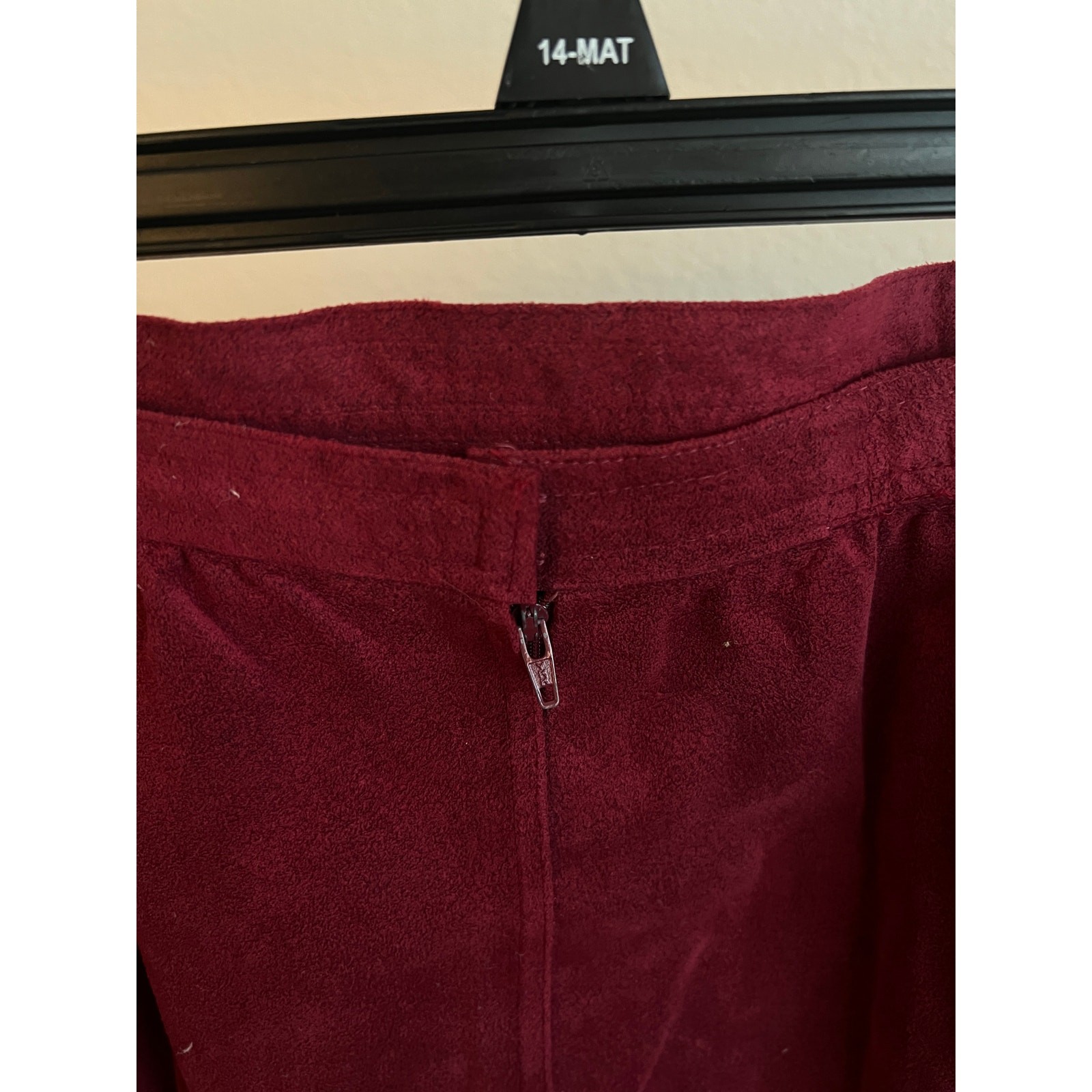 Vintage Maroon Burgundy Abe Schrader ILGWU skirt