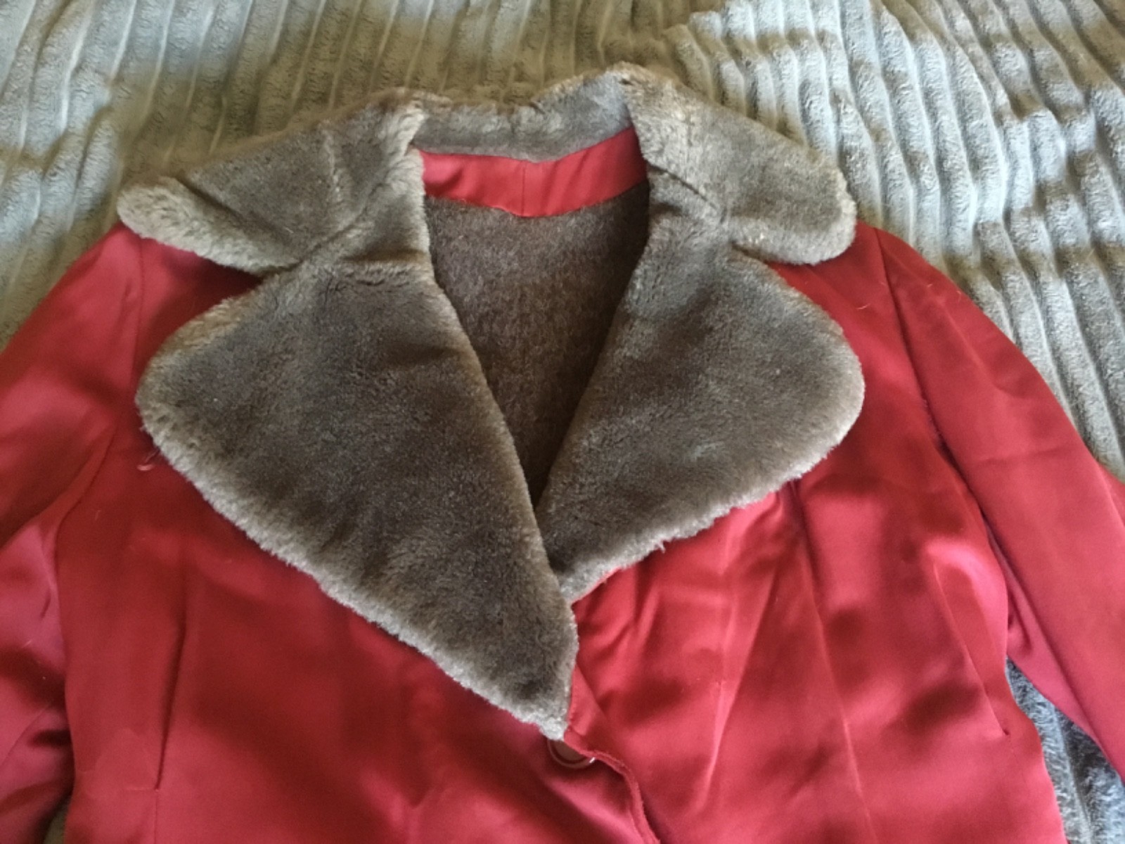 Vintage 1930s gabardine wool winter Jacket coat size M