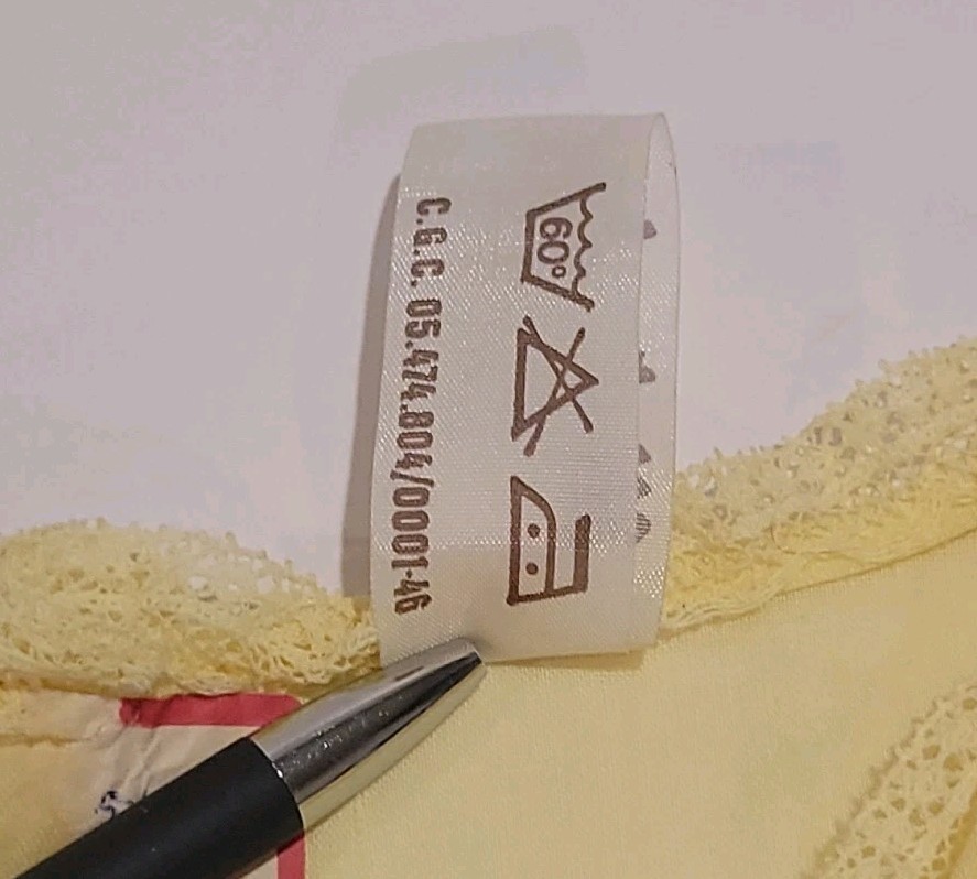 Prairie Blouse Shirt Lace Front Button Back Short Sleeve Cottagecore Vtg Yellow