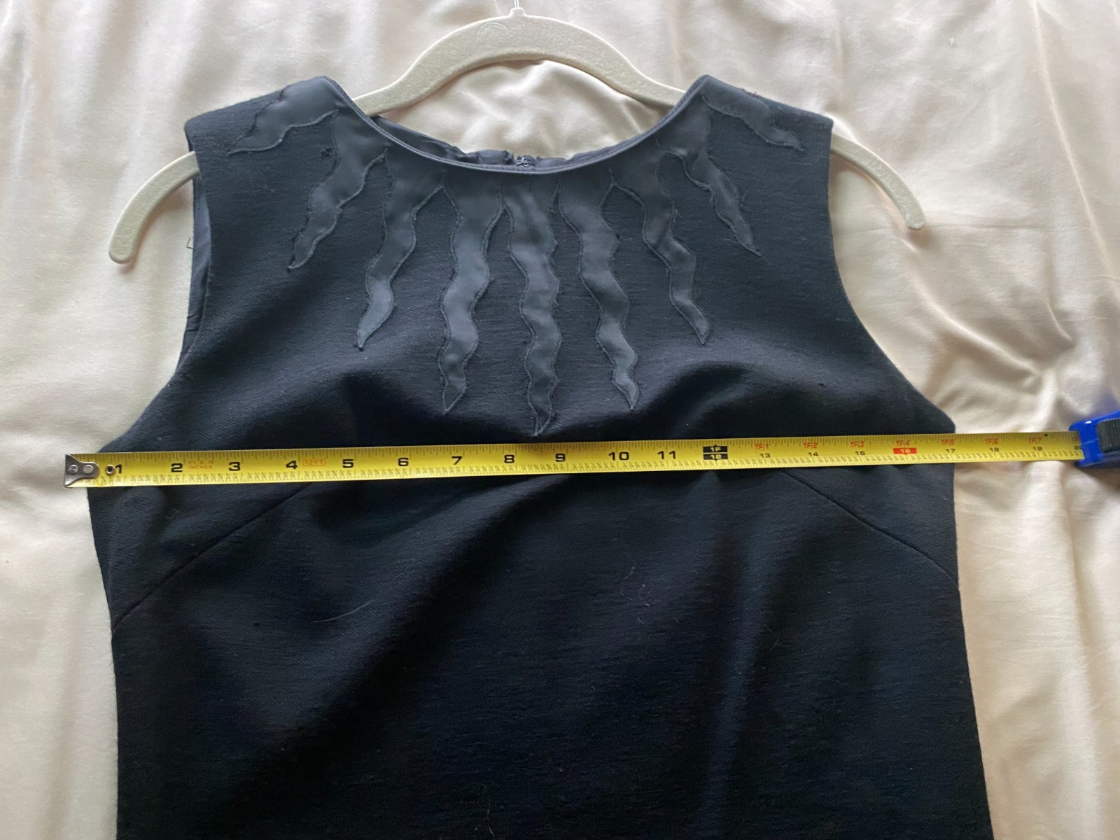 Vintage Maggi Stover „Flame” Little Black Knit Dress Unlined READ For SIZE
