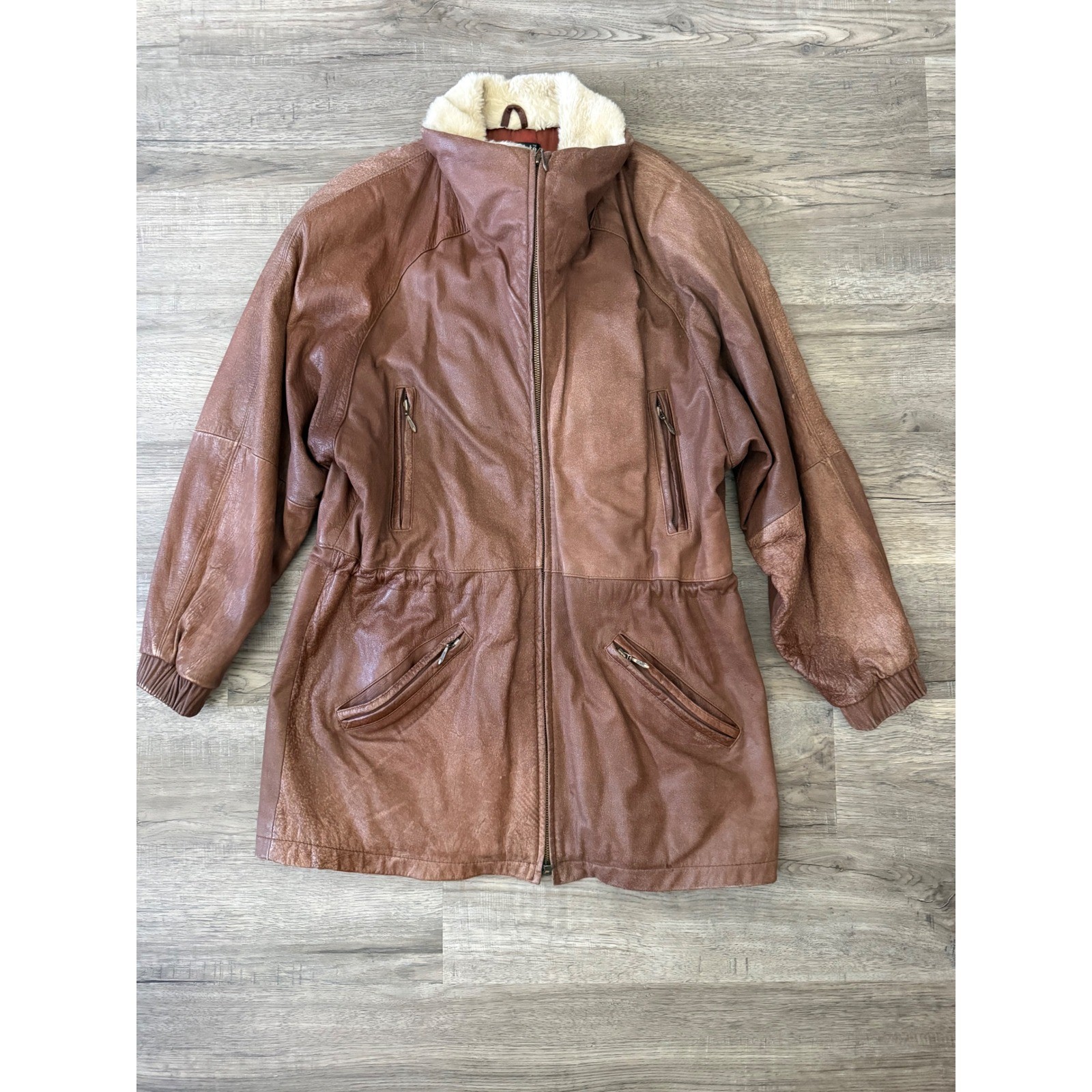 Vintage Wilsons Adventure Bound Leather Coat Jacket Women’s Sm Brown Thinsulate