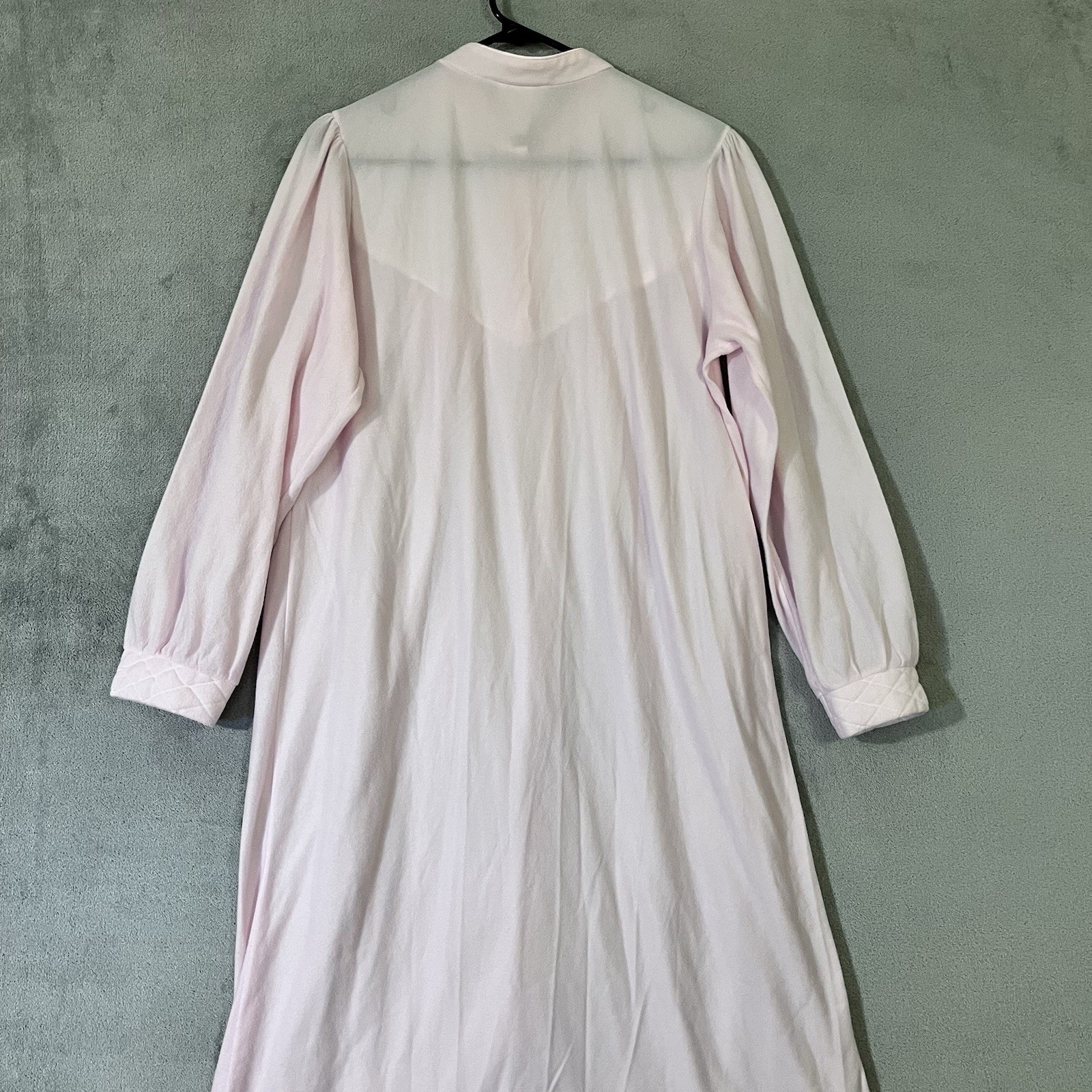 VTG Carriage Court Sears Granny Nightgown Soft Pink Womens Medium Long Sleeve