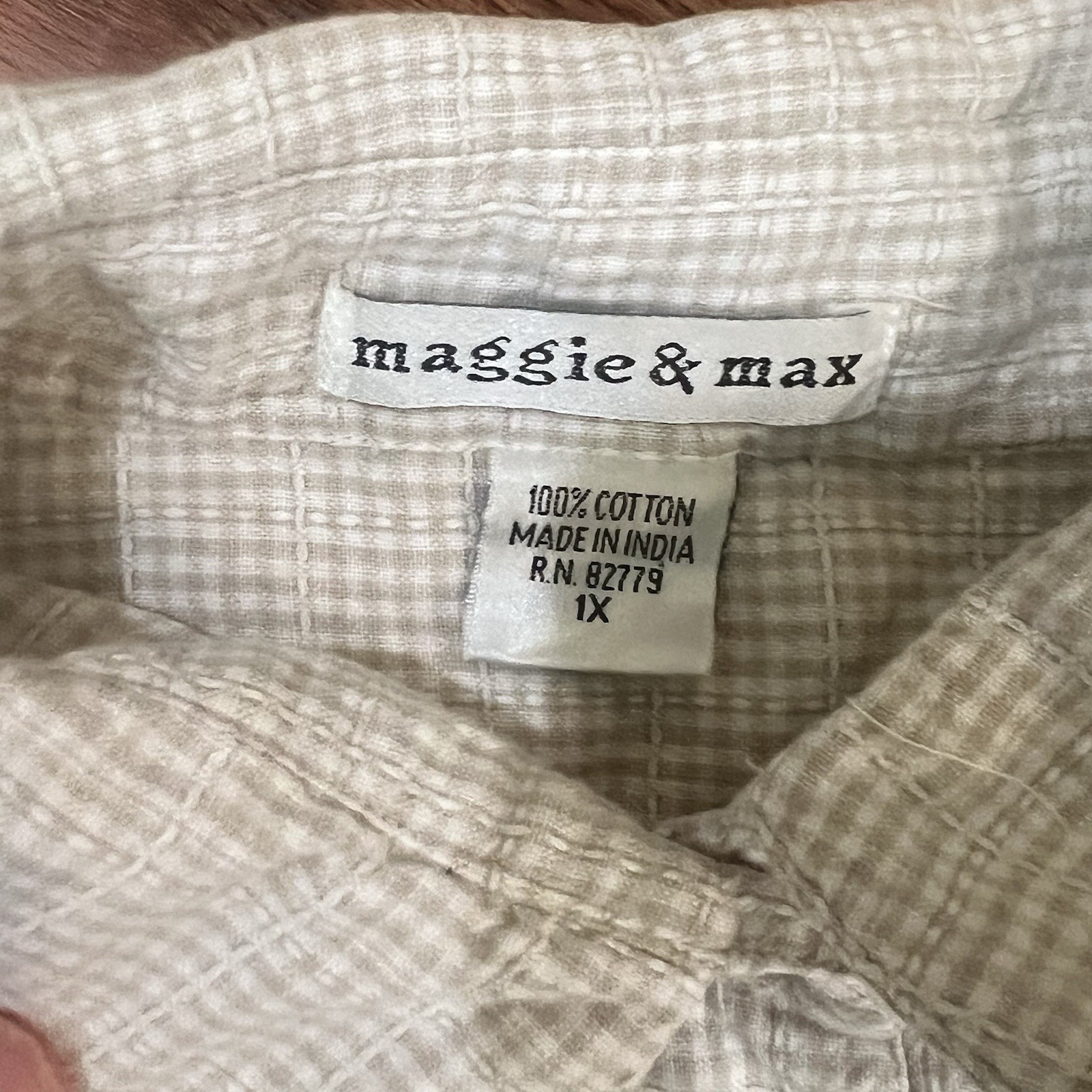Vintage 90s maggie & max Embroidered Button Up Shirt Womens 1X Cottagecore