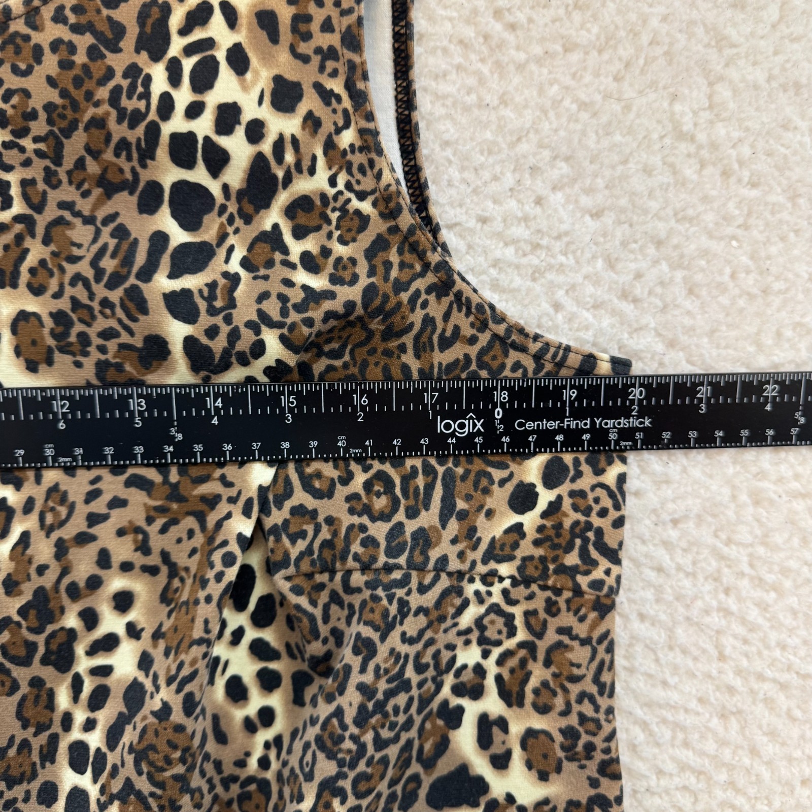 Y2K Vintage Tank Top 1X 2X XL XXL Cheetah Leopard Animal Print Boho Bohemian