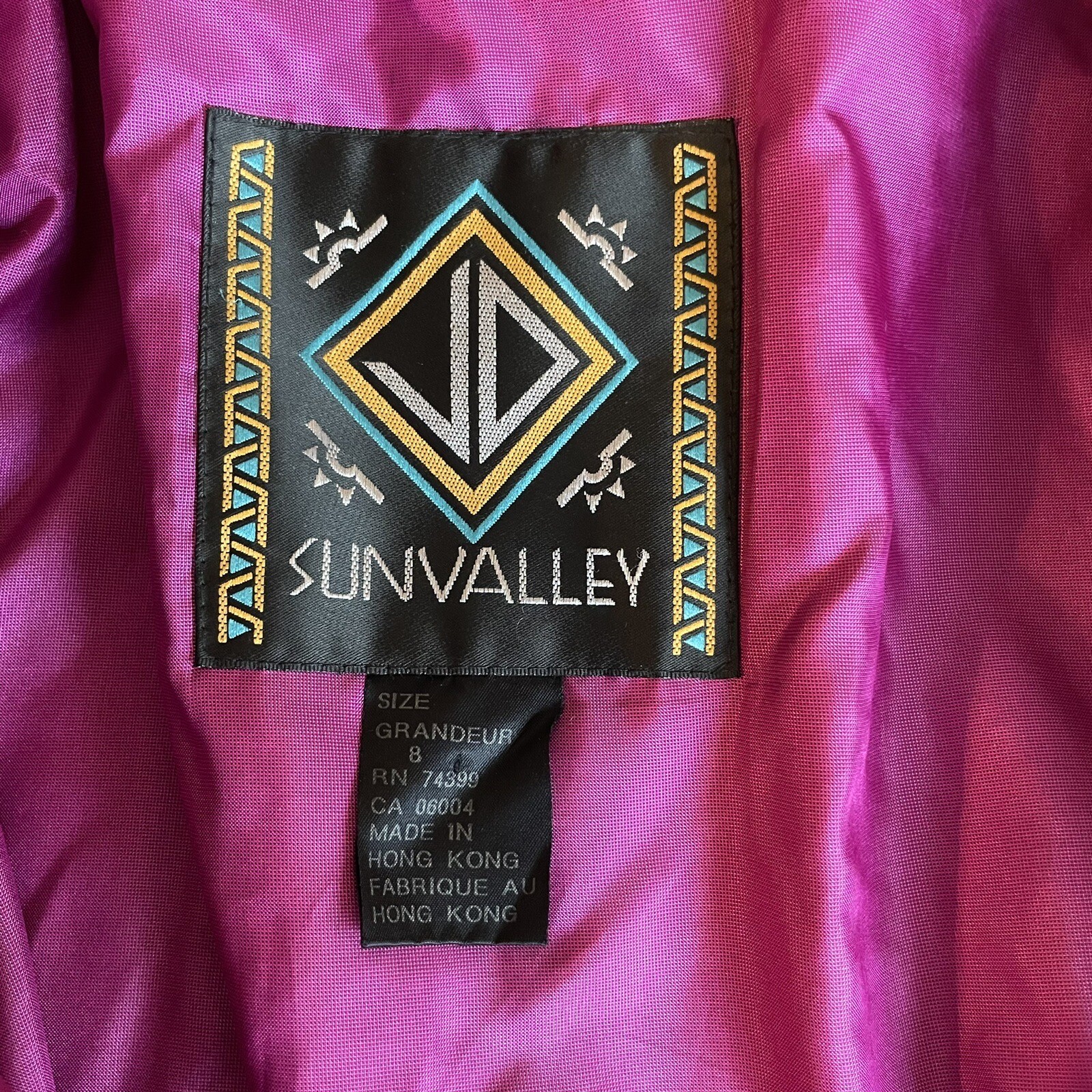 Vintage J D Sun Valley Ski Jacket Size 8 Awesome Colors Great Color Block