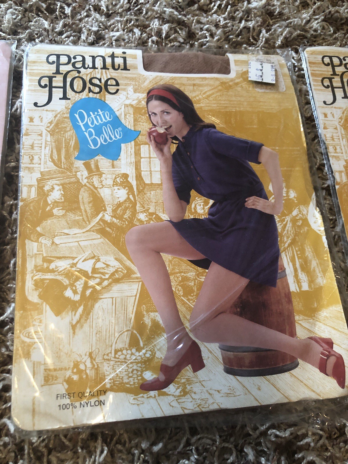 Vintage Woolworth 1970’s Petite Belle Stretch! Panty Hose lot OS Rosetone/Tan