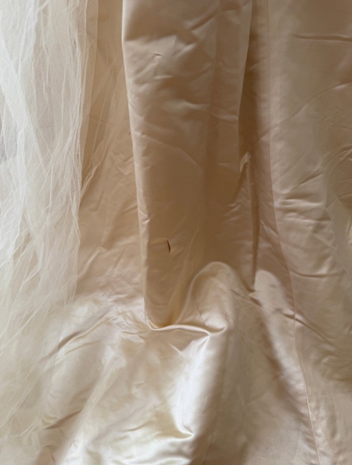Beautiful Antique Victorian Silk Wedding Dress Bodice, Lace Veil, Shoes Set Rare