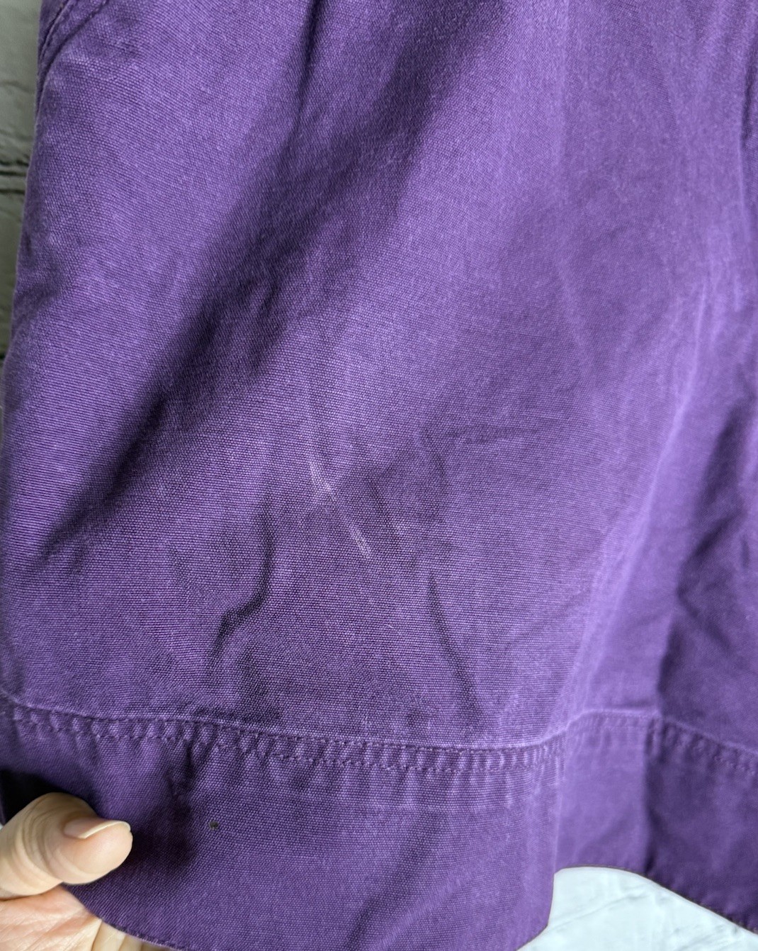Patagonia Vtg 90s Wm’s Cotton High Rise Stand Up Shorts Purple Size 14