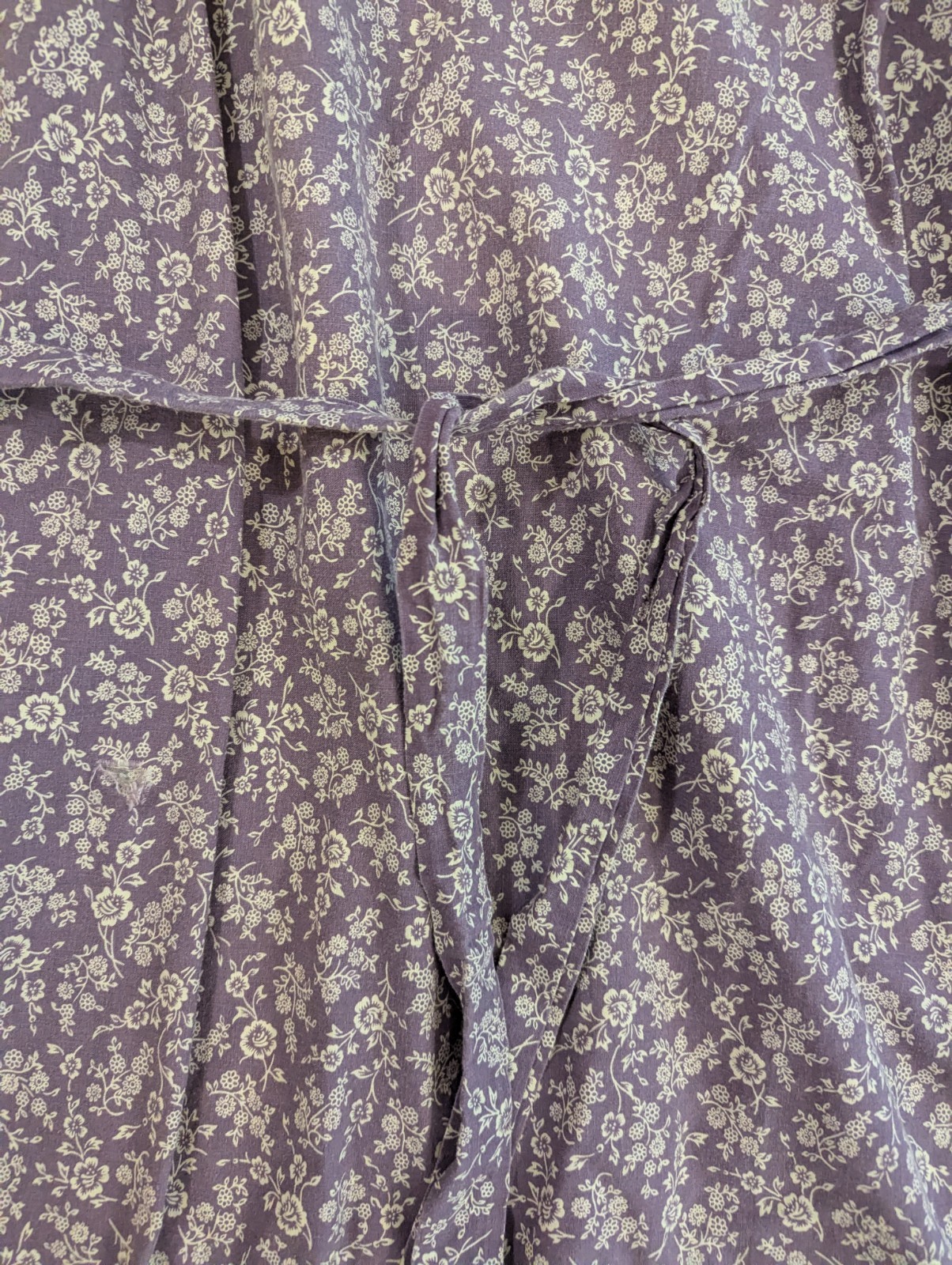 Vintage 1970’s JC Penney Purple Floral & Lace Boho Prairie Style Dress Size 18