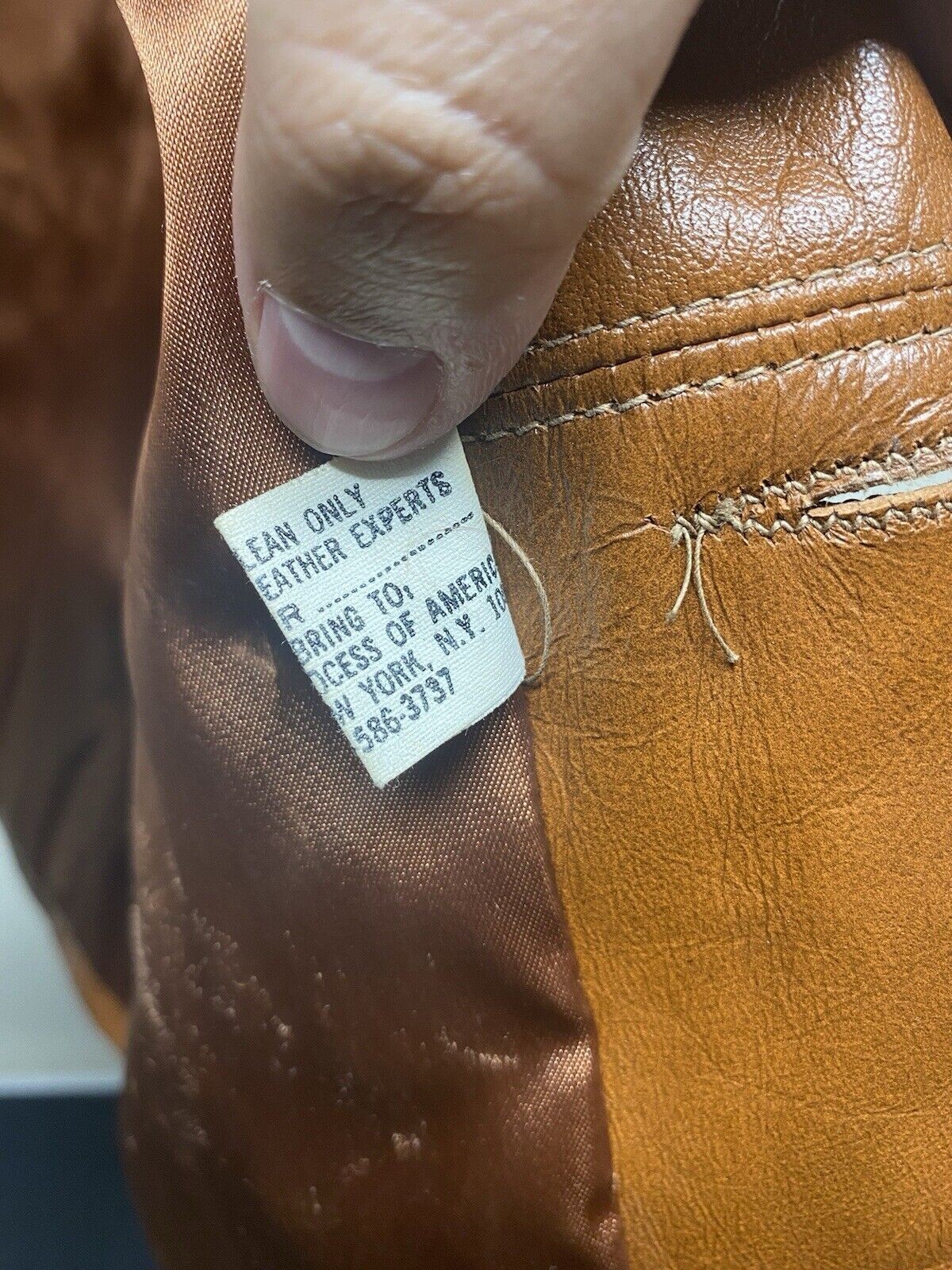 Vintage Leathers by Jeffery Jacket Size Women’s 44 Brown Leather 1990s