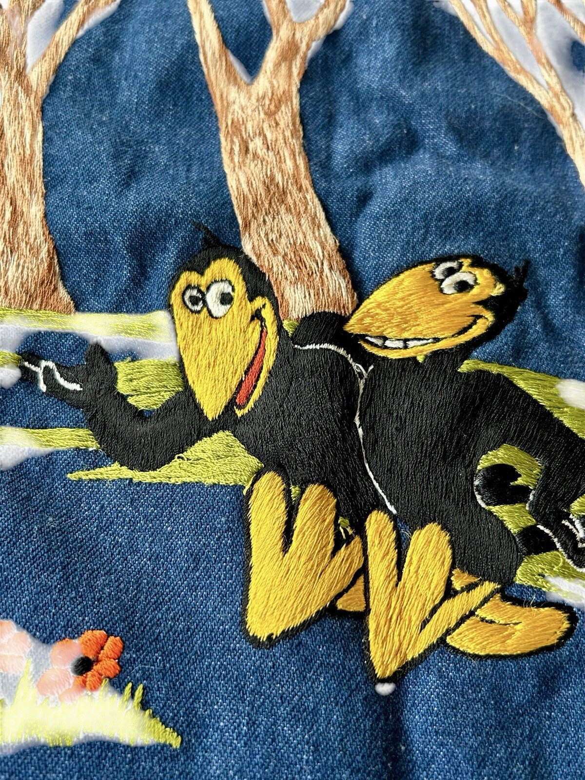 Vintage 70s Antonio Giuseppe Denim Jacket Heckle & Jeckle Terrytoons