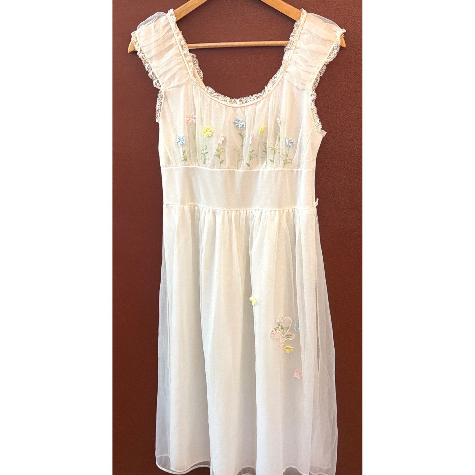 Vintage Miss Siren Peignoir Set Coquette Cottagecore Fairycore Garden Ehereal
