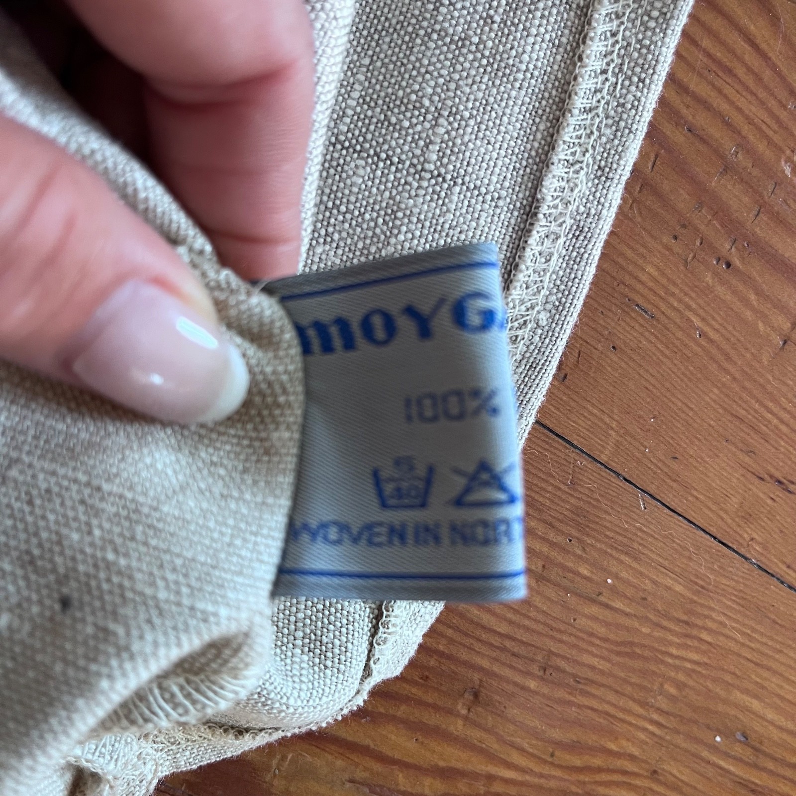 RARE Vintage 70s KINSALE SMOCK Moygashel 100$ Linen Fisherman Top Sz L